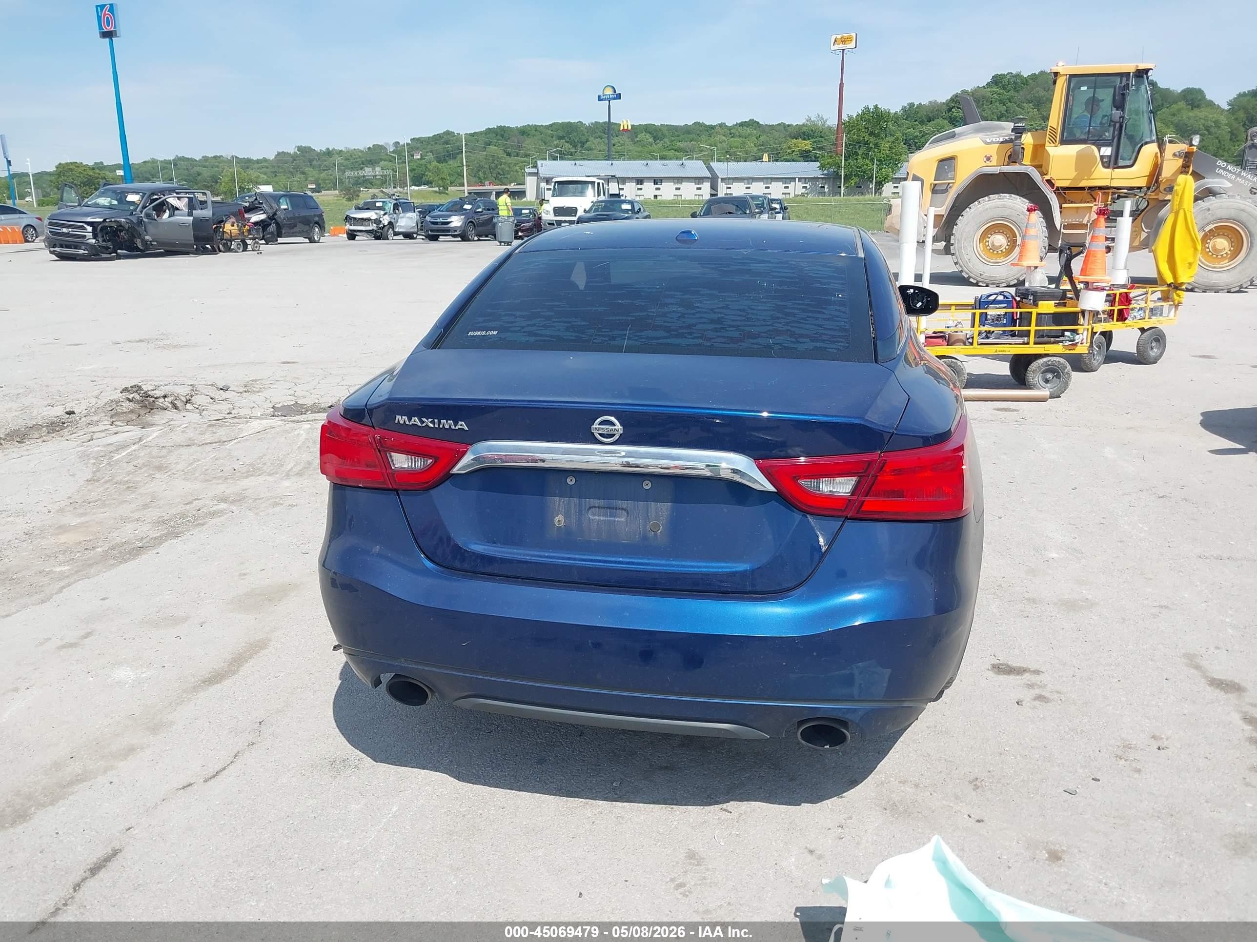 2018 Nissan Maxima 3.5 S Синий vin: 1N4AA6AP2JC409591