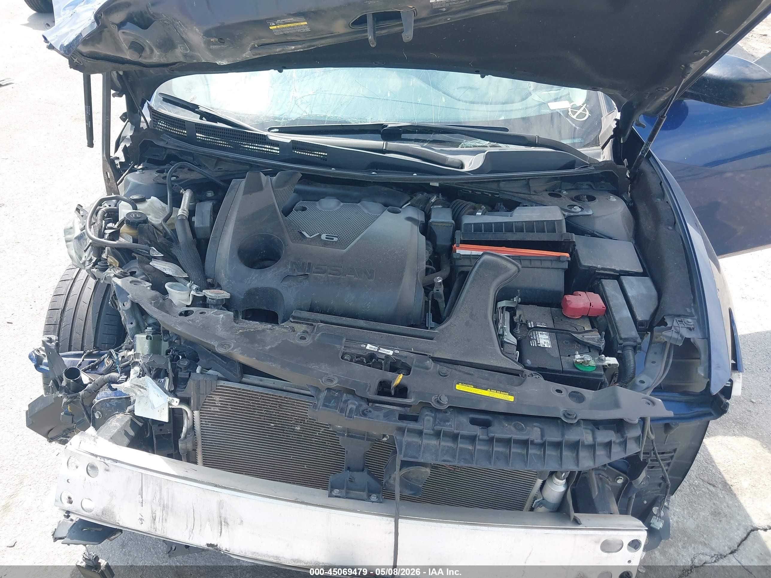 2018 Nissan Maxima 3.5 S Синий vin: 1N4AA6AP2JC409591