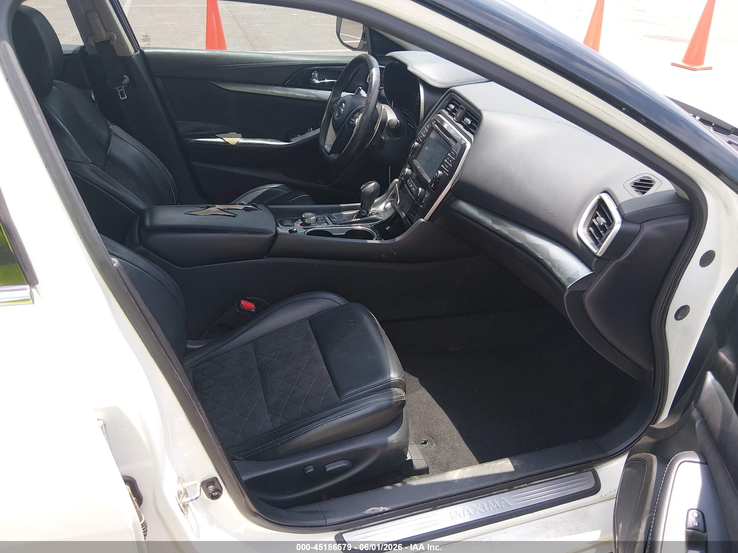 2016 Nissan Maxima 3.5 Sr White vin: 1N4AA6AP3GC377436