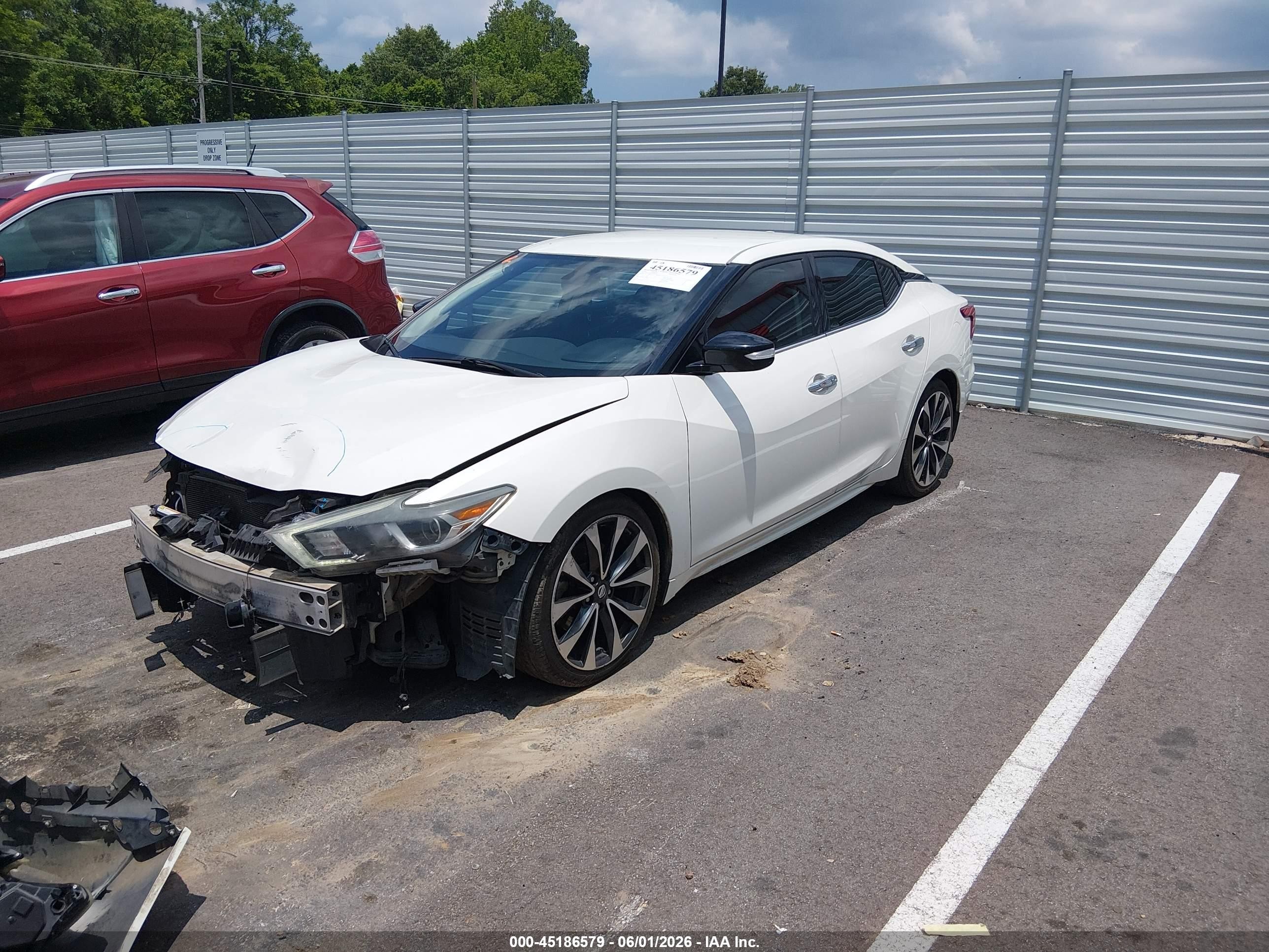 2016 Nissan Maxima 3.5 Sr White vin: 1N4AA6AP3GC377436