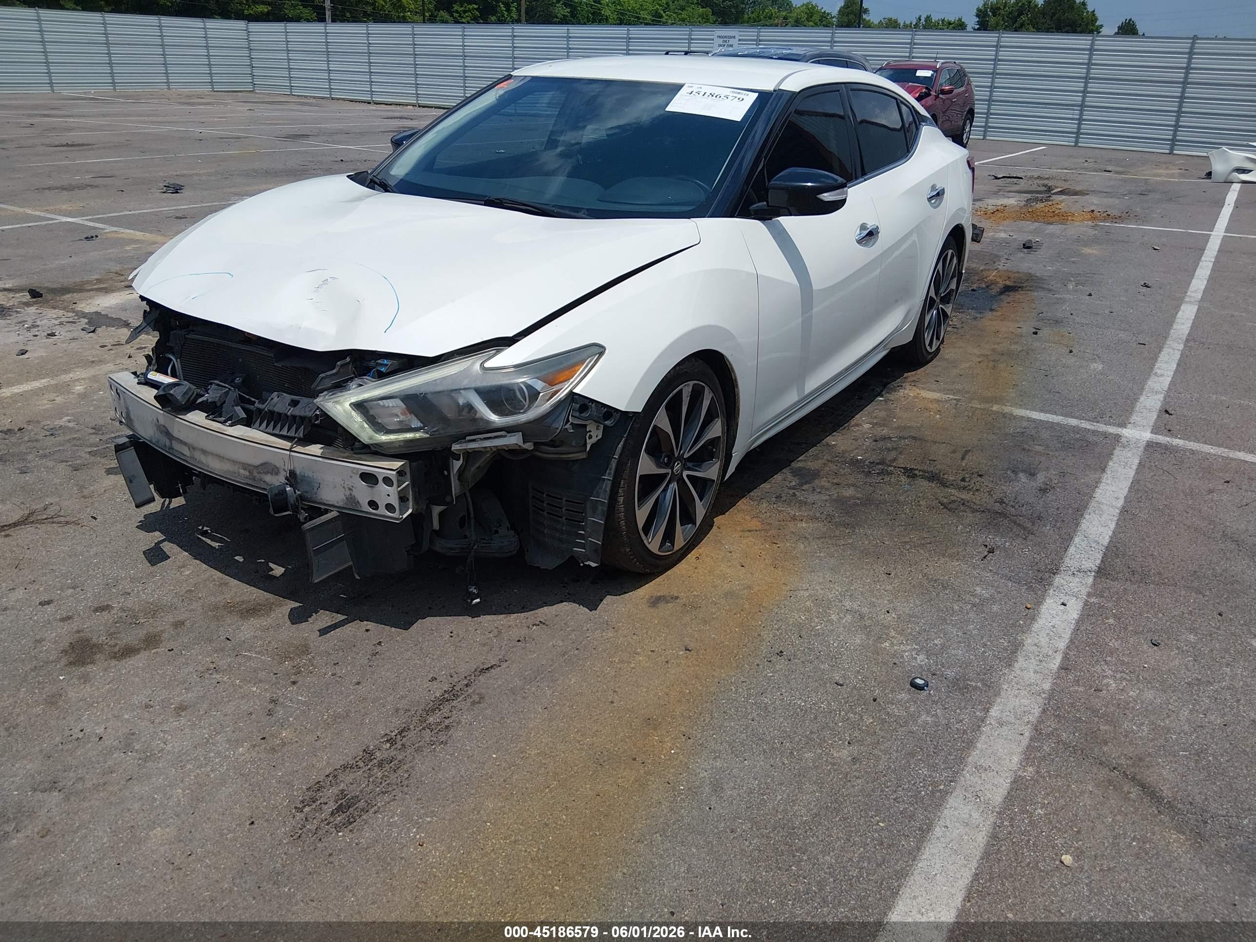 2016 Nissan Maxima 3.5 Sr White vin: 1N4AA6AP3GC377436