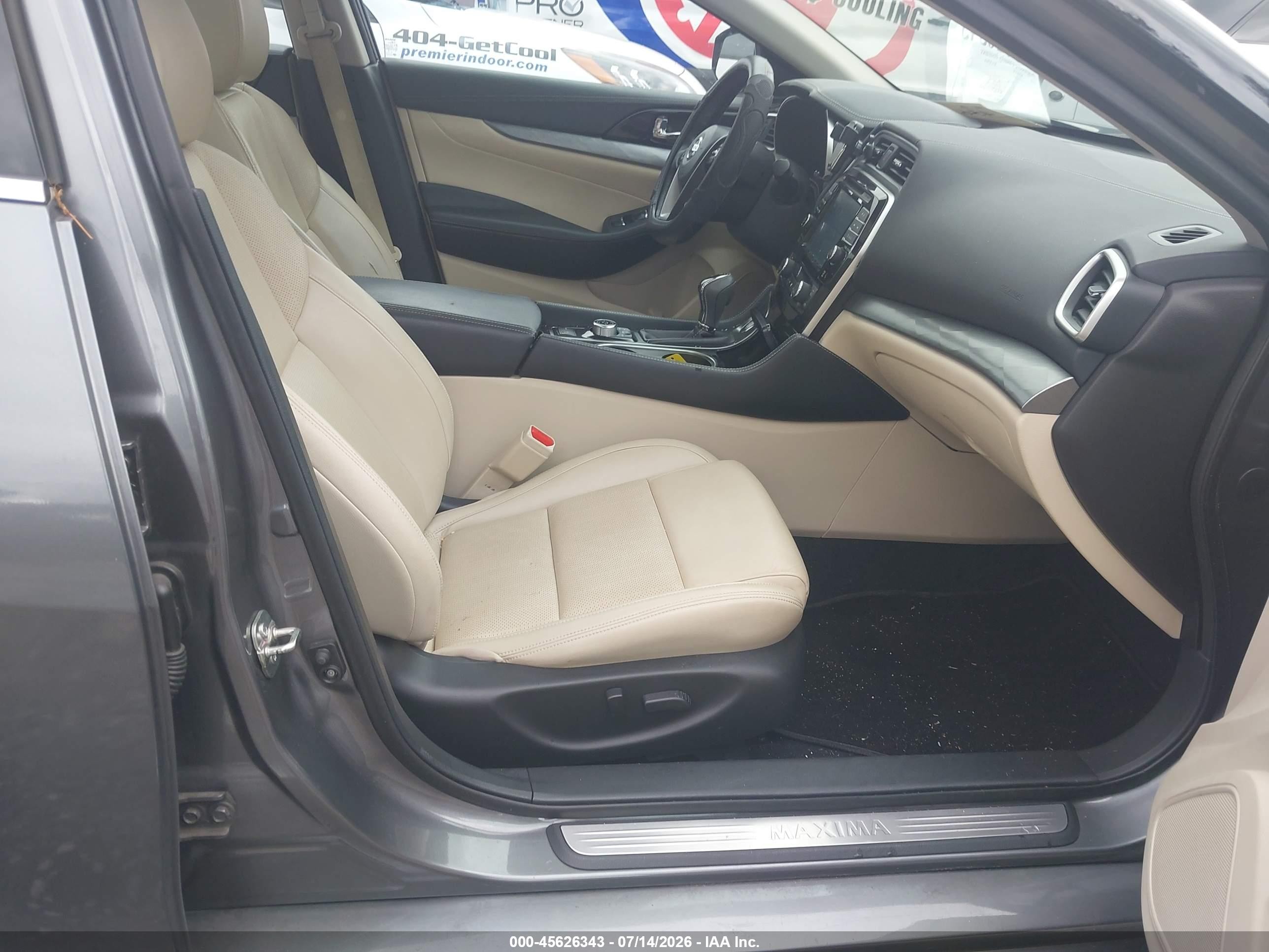 2016 Nissan Maxima 3.5 Sl Gray vin: 1N4AA6AP3GC414193