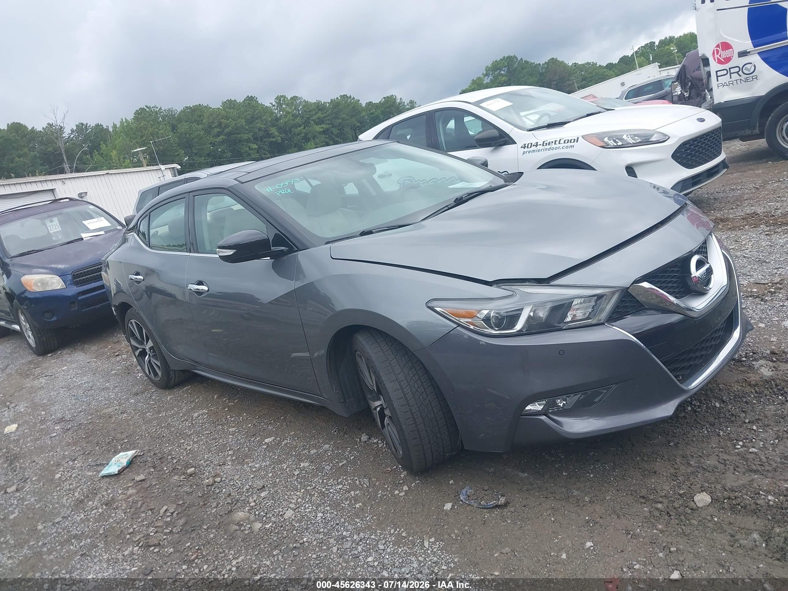 2016 Nissan Maxima 3.5 Sl Gray vin: 1N4AA6AP3GC414193