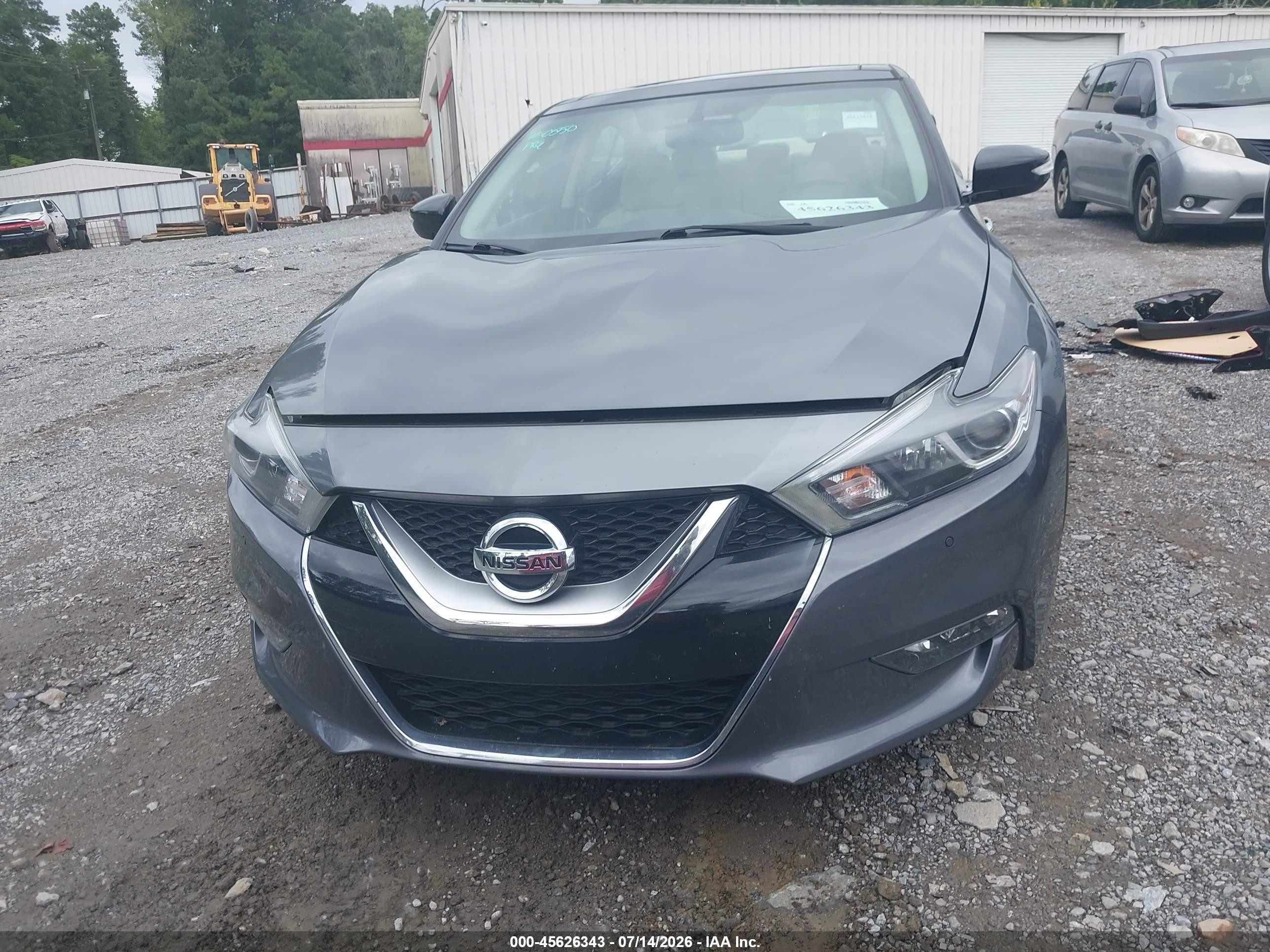 2016 Nissan Maxima 3.5 Sl Gray vin: 1N4AA6AP3GC414193