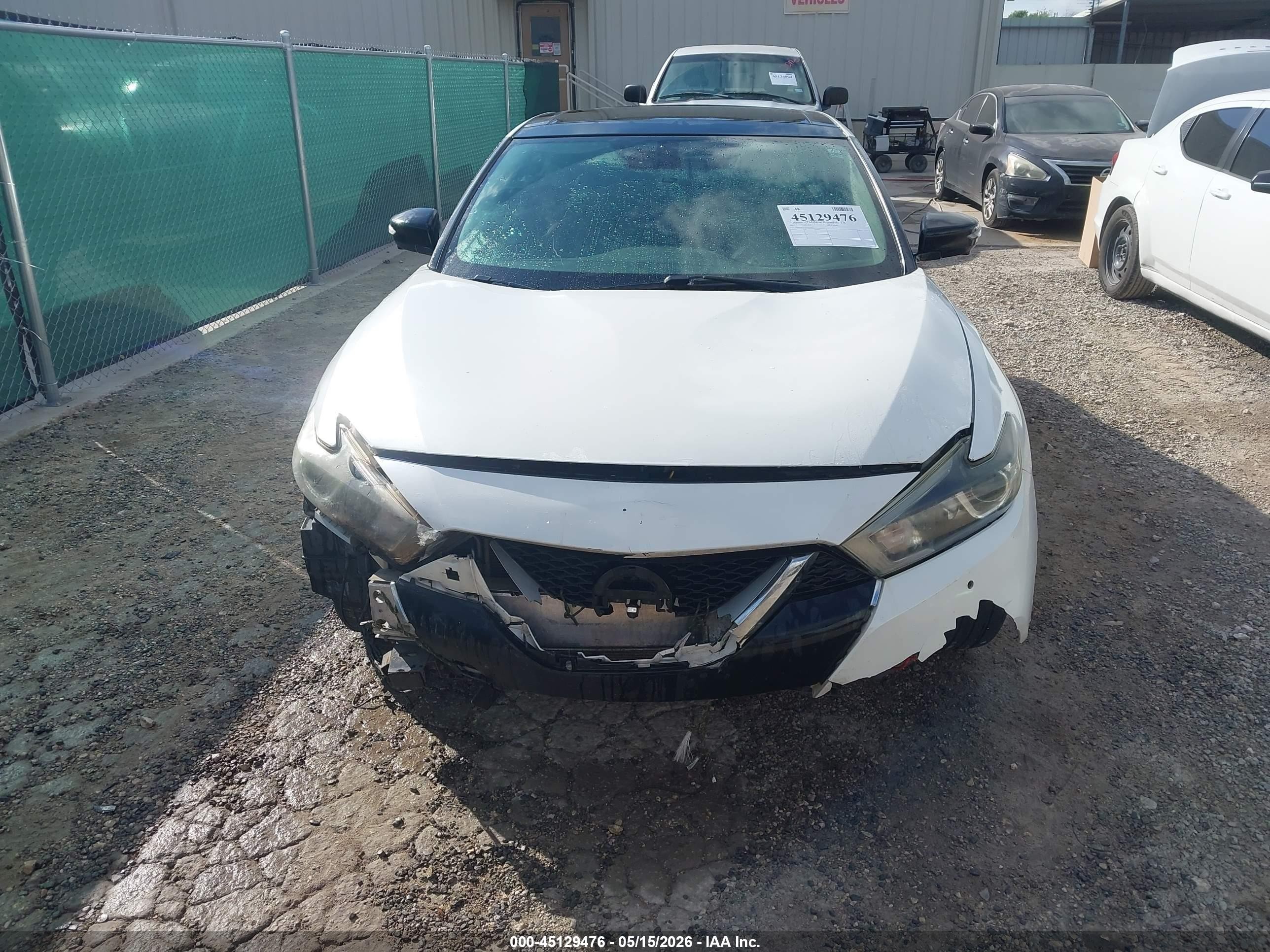 2016 Nissan Maxima 3.5 Platinum White vin: 1N4AA6AP3GC904083