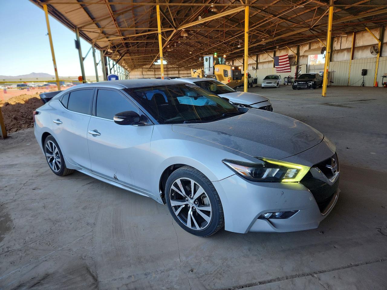 2017 Nissan Maxima 3.5 Sv Silver vin: 1N4AA6AP3HC445770