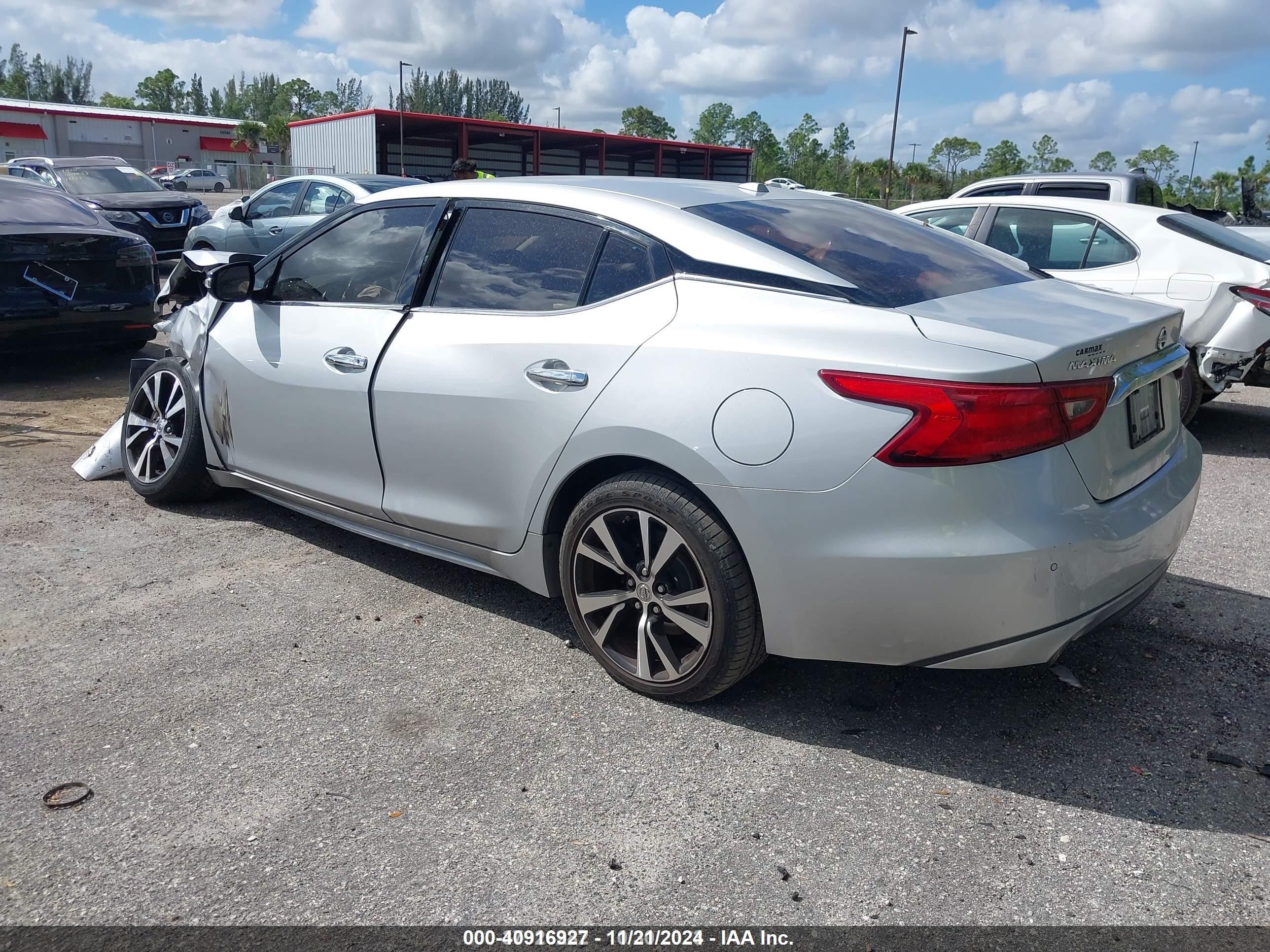 2018 Nissan Maxima 3.5 Sv Silver vin: 1N4AA6AP3JC368453