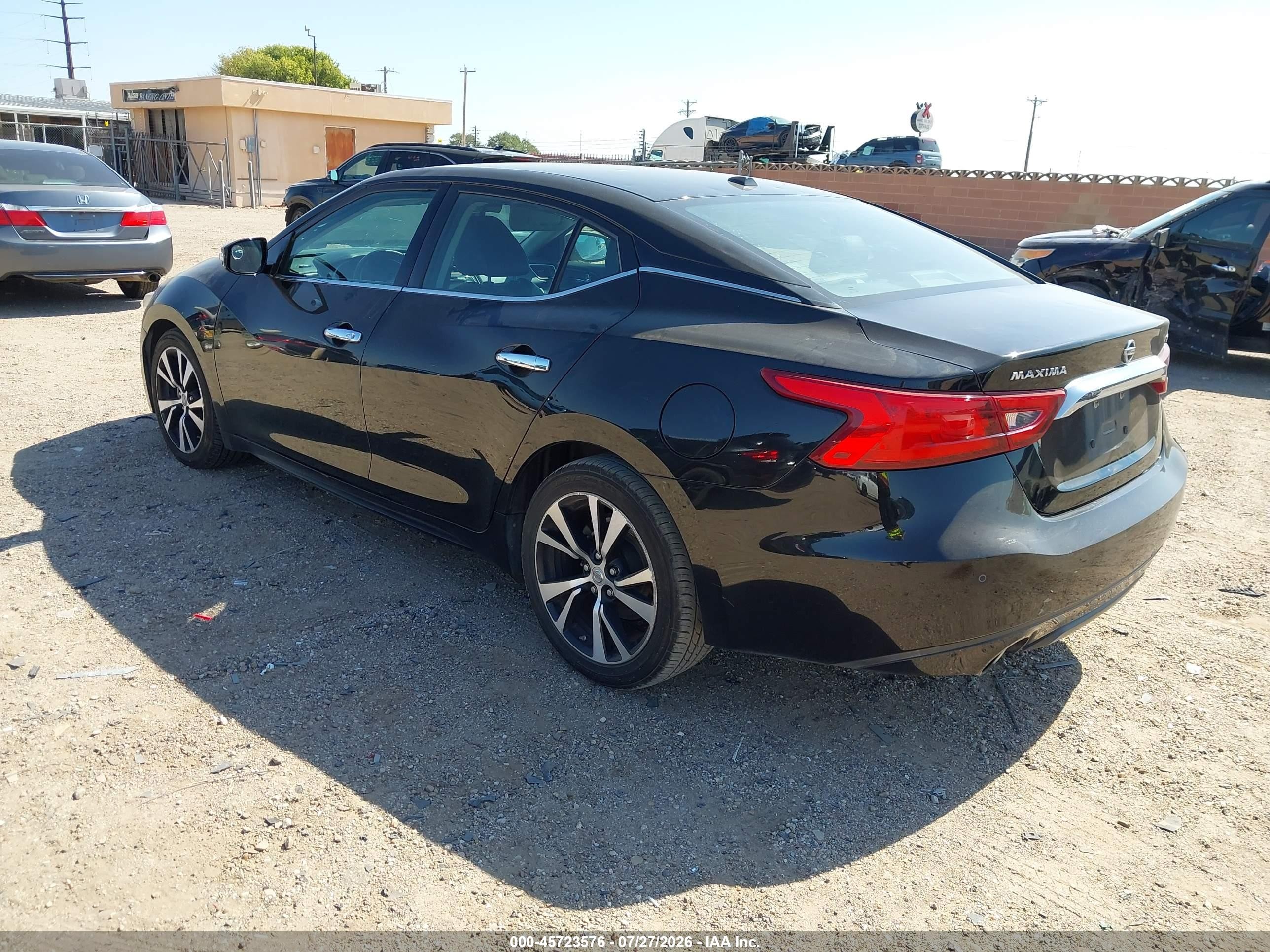 2018 Nissan Maxima 3.5 Sv Черный vin: 1N4AA6AP3JC380506