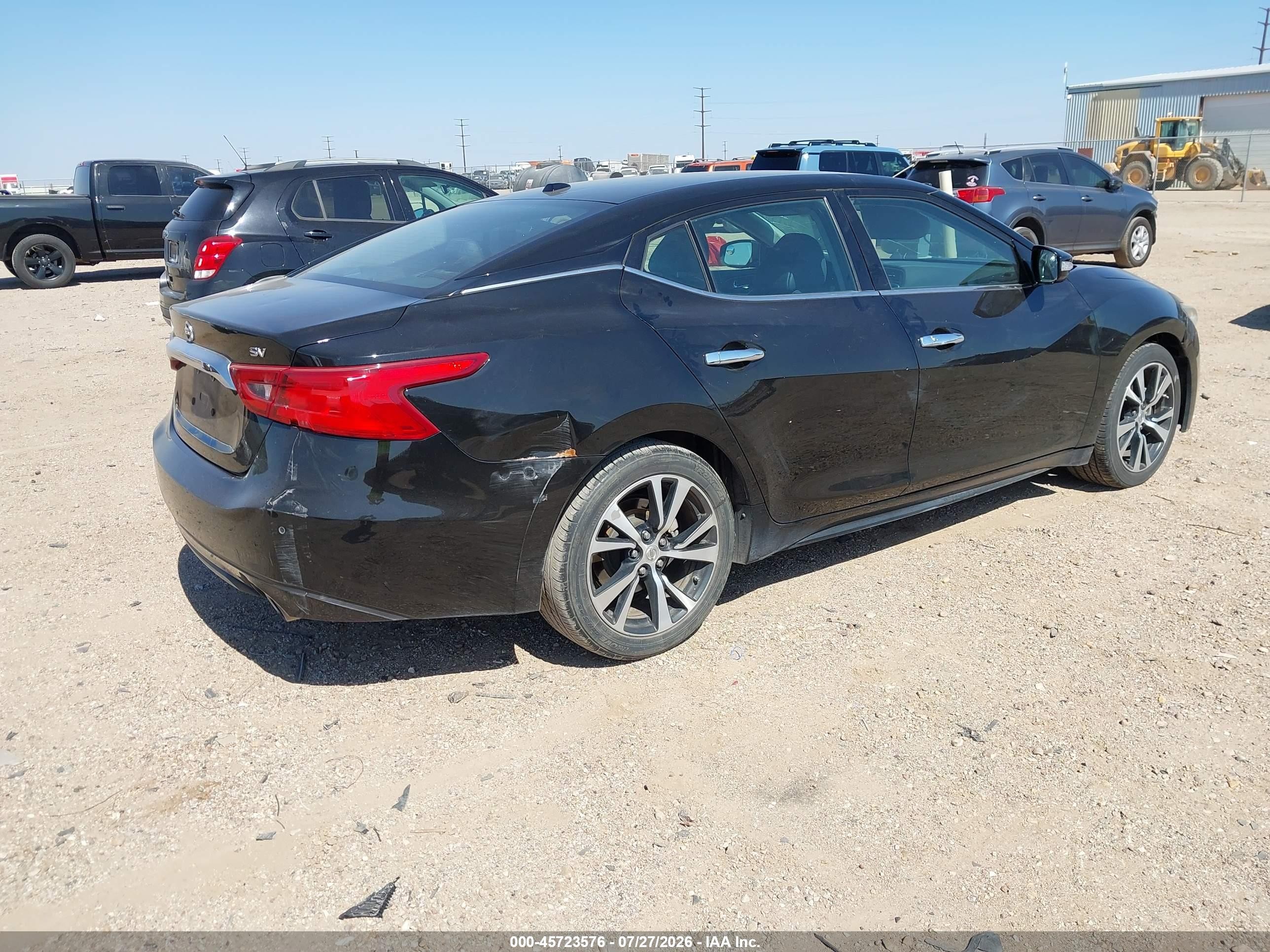 2018 Nissan Maxima 3.5 Sv Черный vin: 1N4AA6AP3JC380506