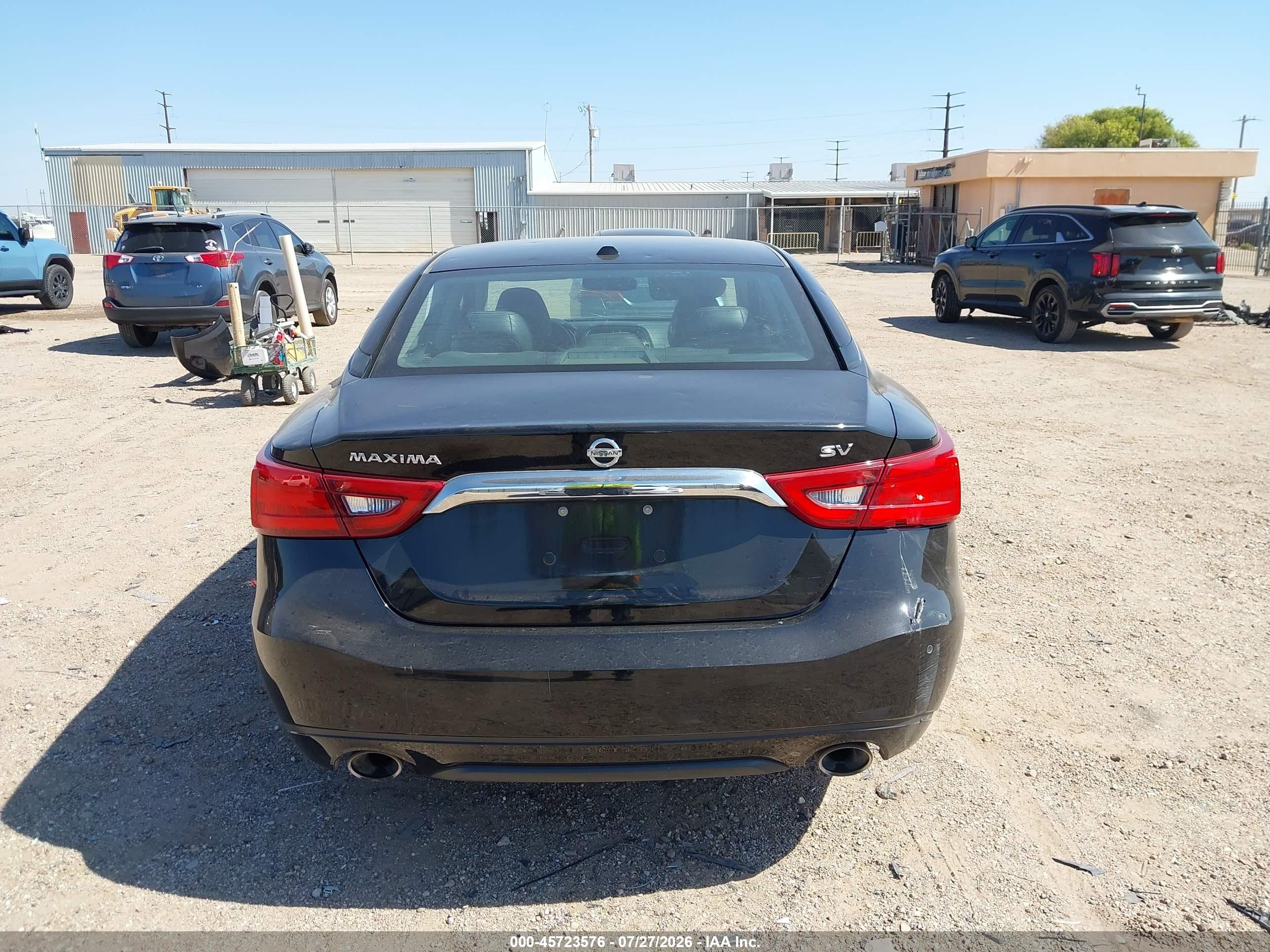 2018 Nissan Maxima 3.5 Sv Черный vin: 1N4AA6AP3JC380506
