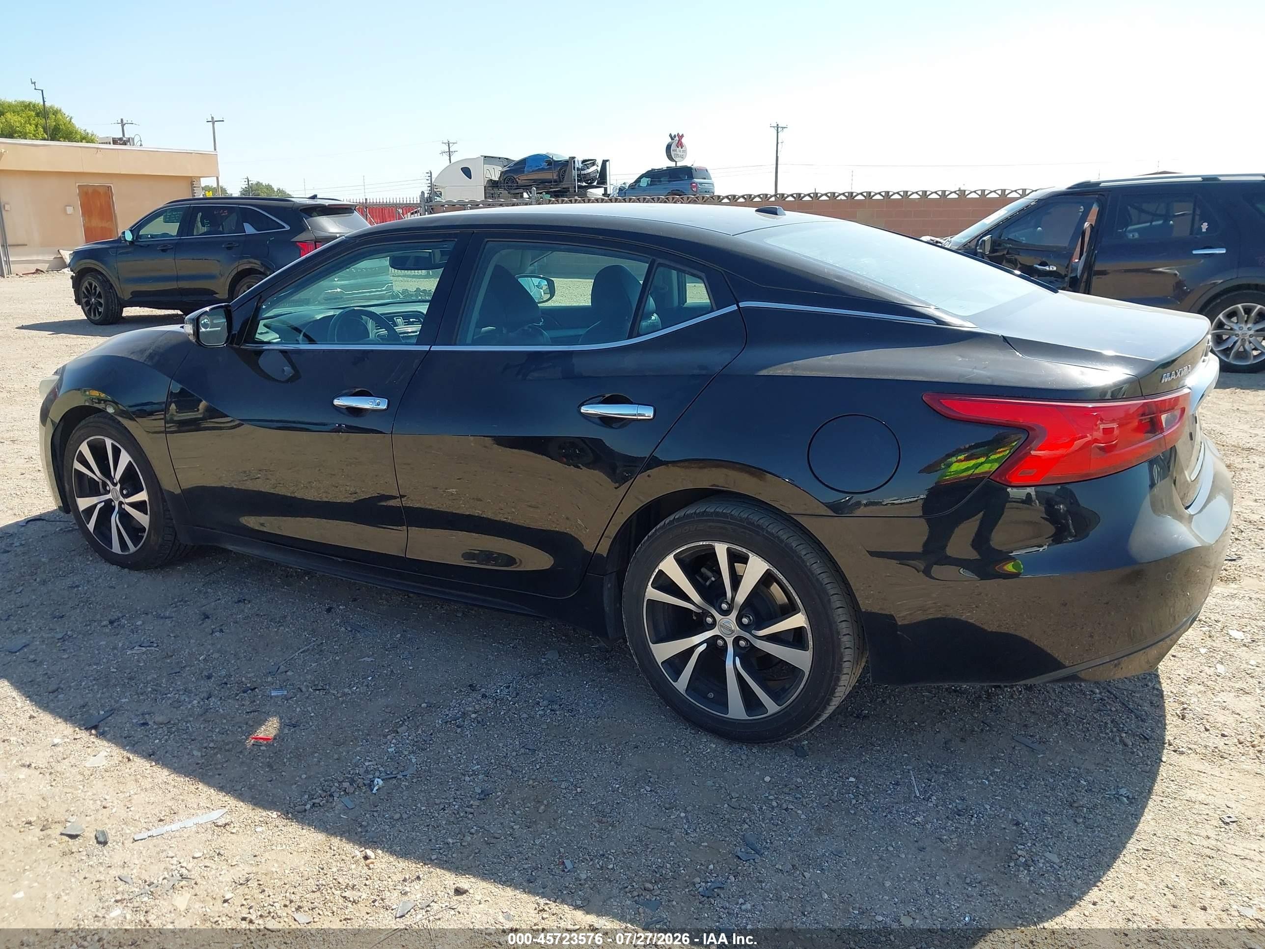 2018 Nissan Maxima 3.5 Sv Черный vin: 1N4AA6AP3JC380506