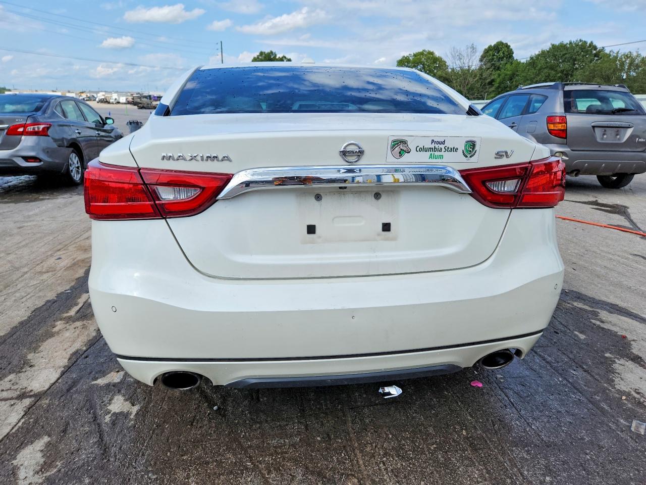 2016 Nissan Maxima 3.5 Sv White vin: 1N4AA6AP4GC436493