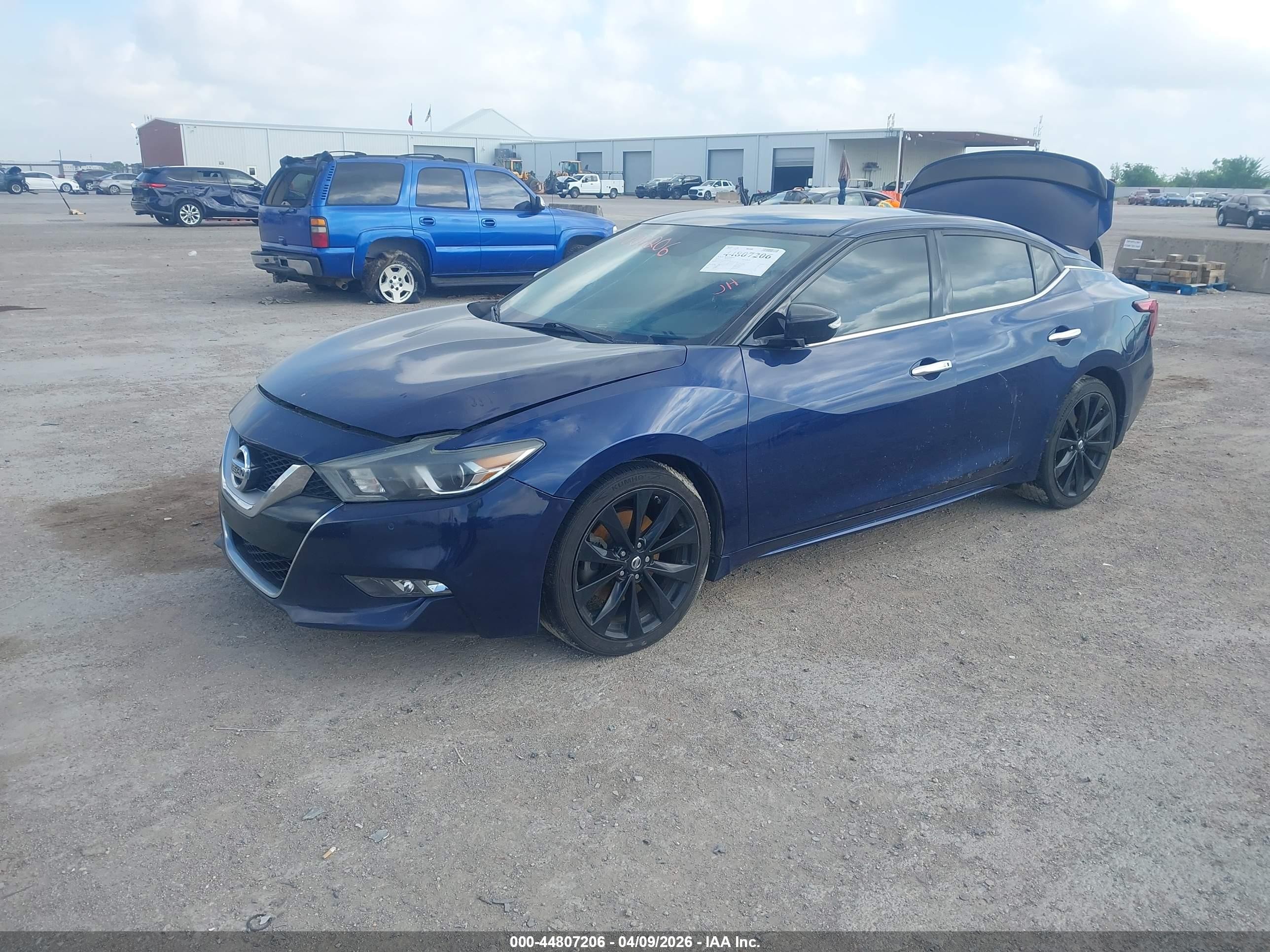 2017 Nissan Maxima 3.5 Sr Blue vin: 1N4AA6AP4HC392478