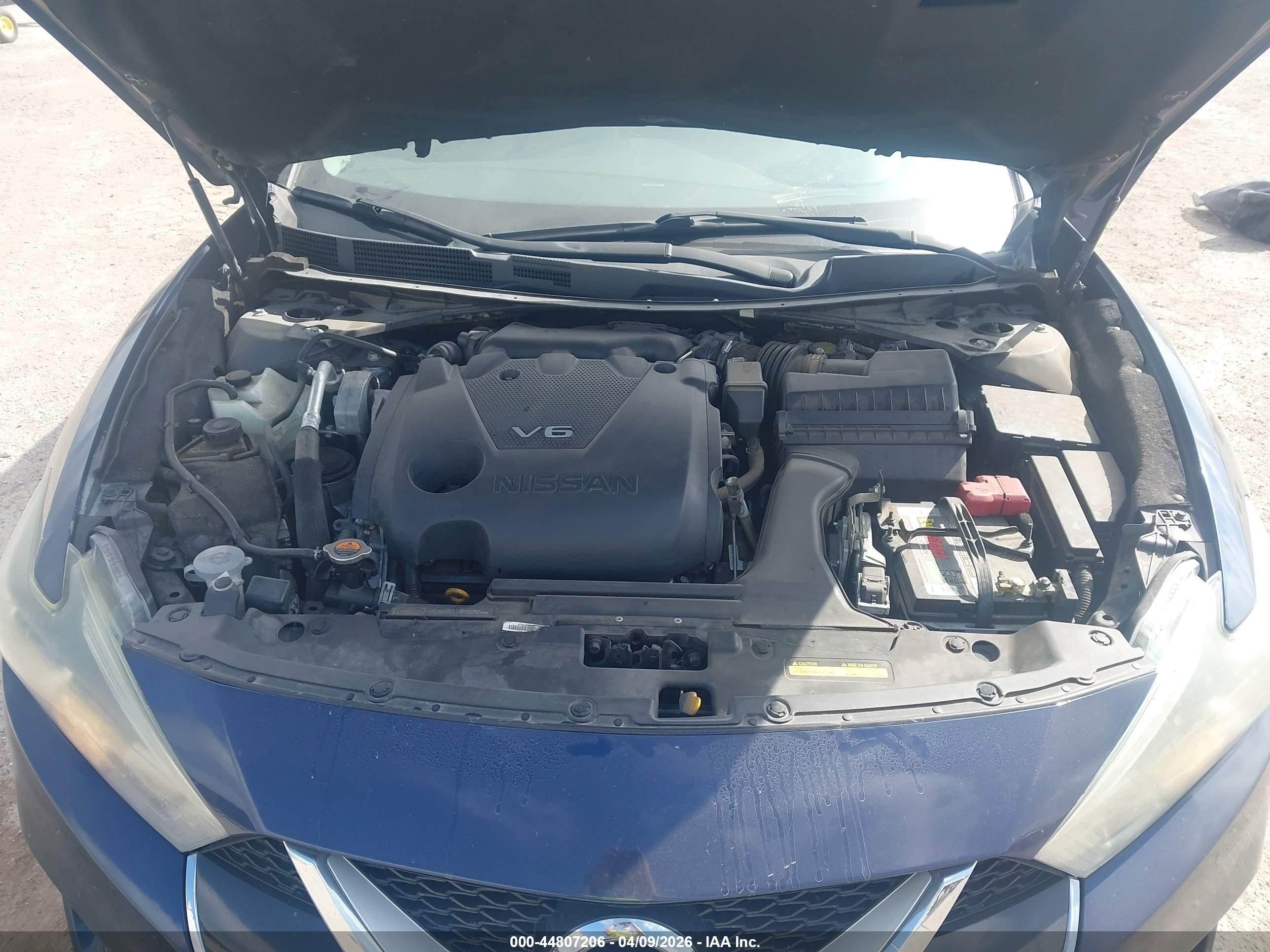 2017 Nissan Maxima 3.5 Sr Blue vin: 1N4AA6AP4HC392478
