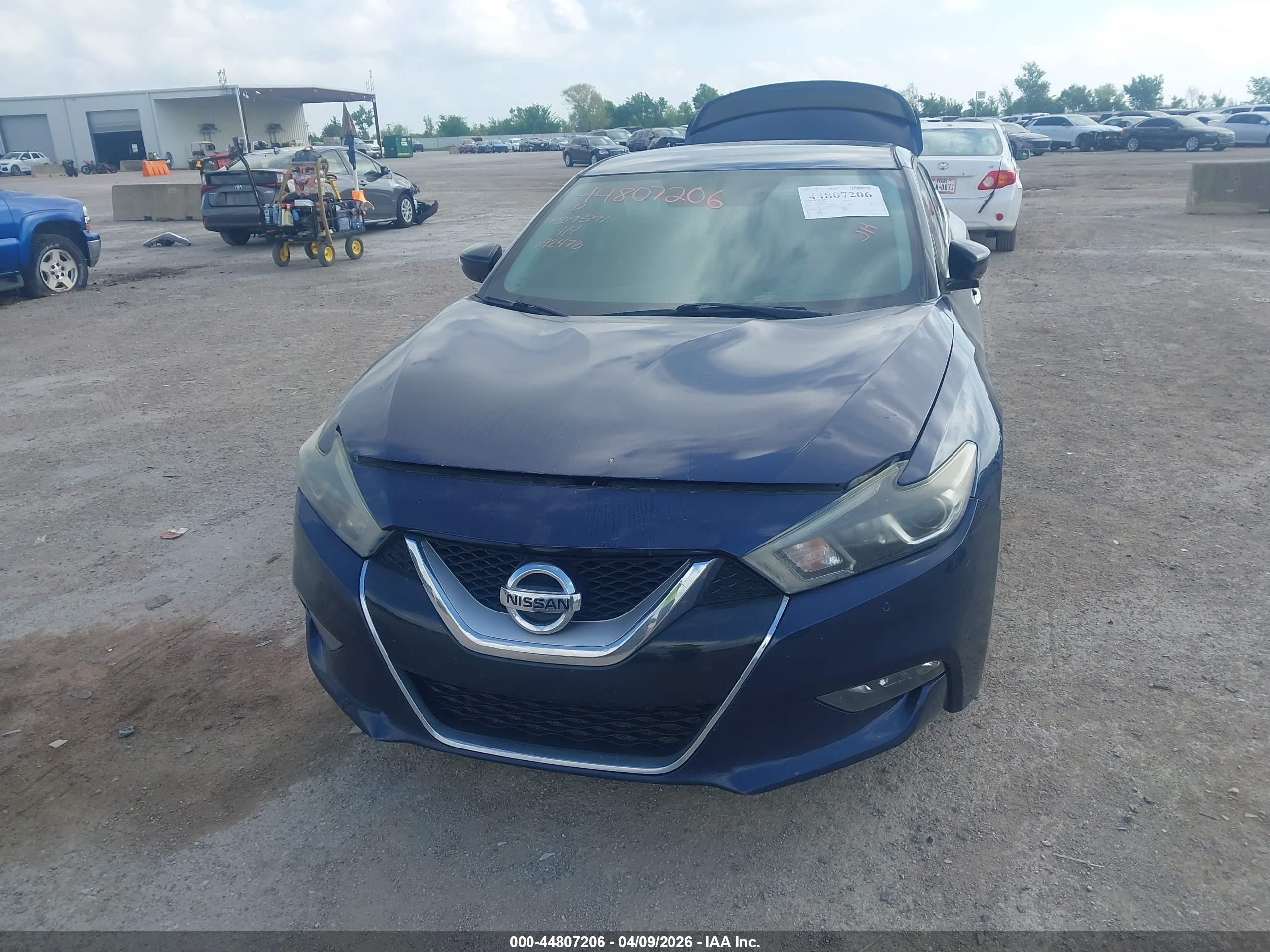 2017 Nissan Maxima 3.5 Sr Blue vin: 1N4AA6AP4HC392478