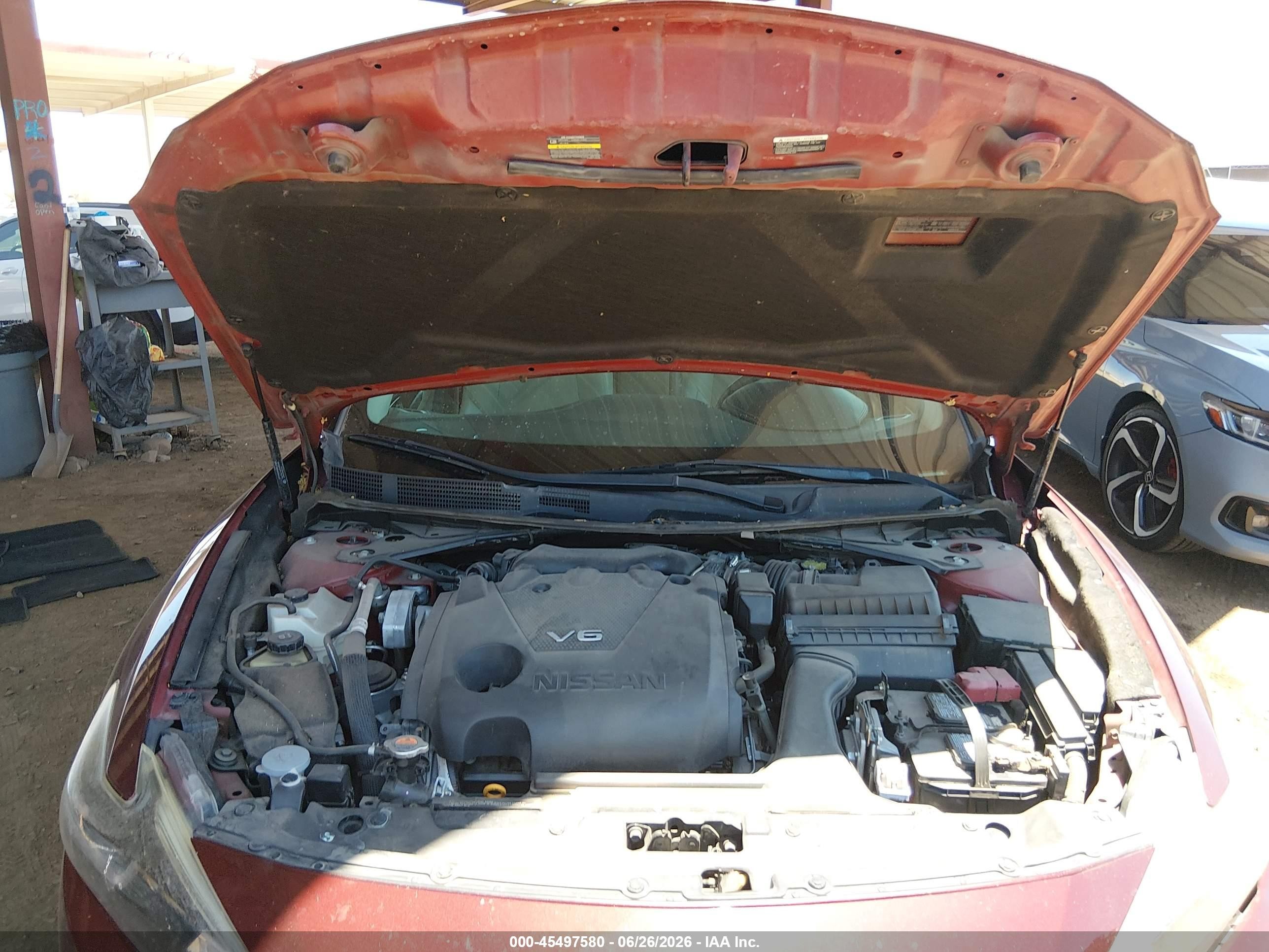 2017 Nissan Maxima 3.5 Sv Burgundy vin: 1N4AA6AP4HC394571