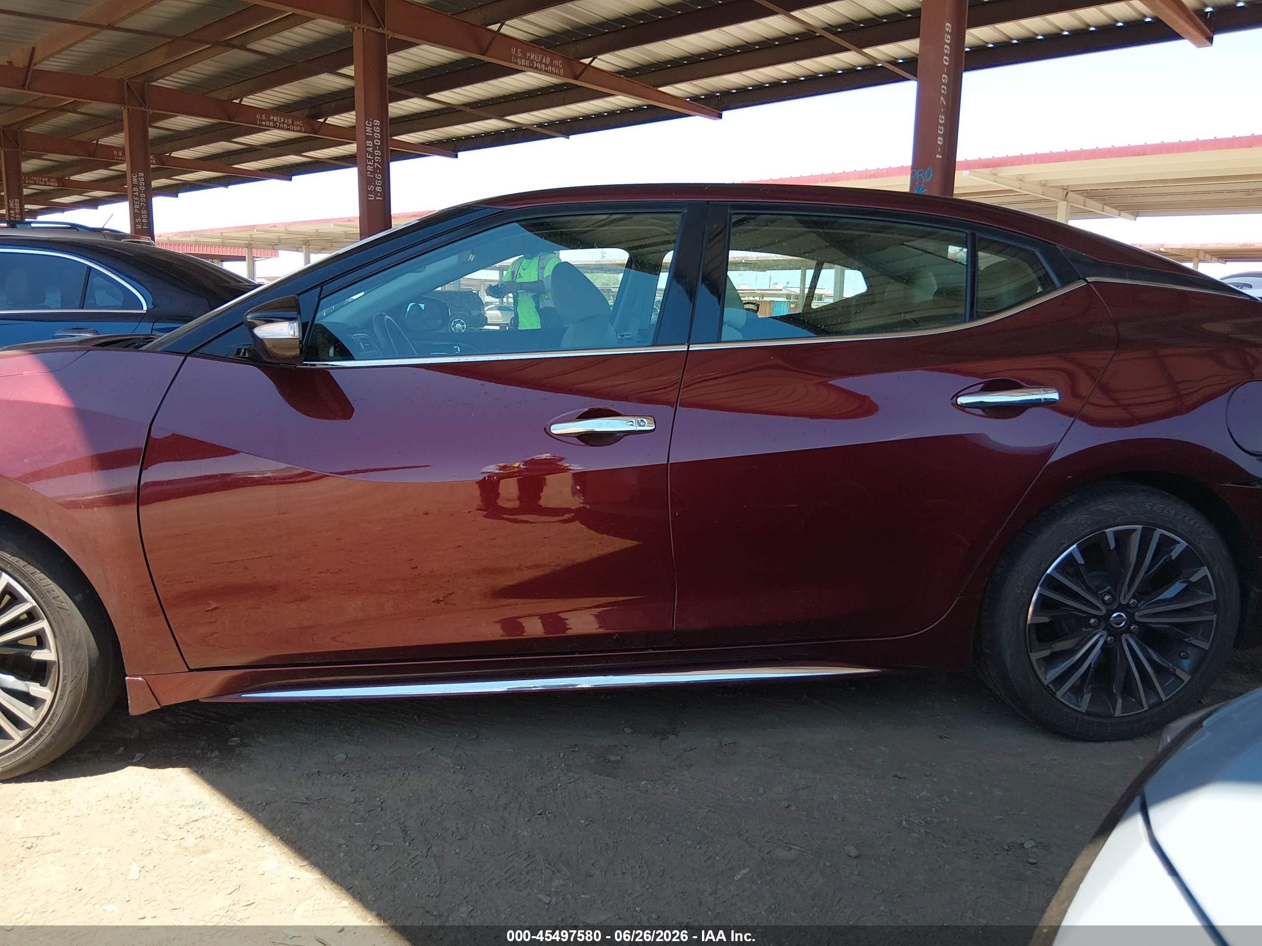 2017 Nissan Maxima 3.5 Sv Burgundy vin: 1N4AA6AP4HC394571