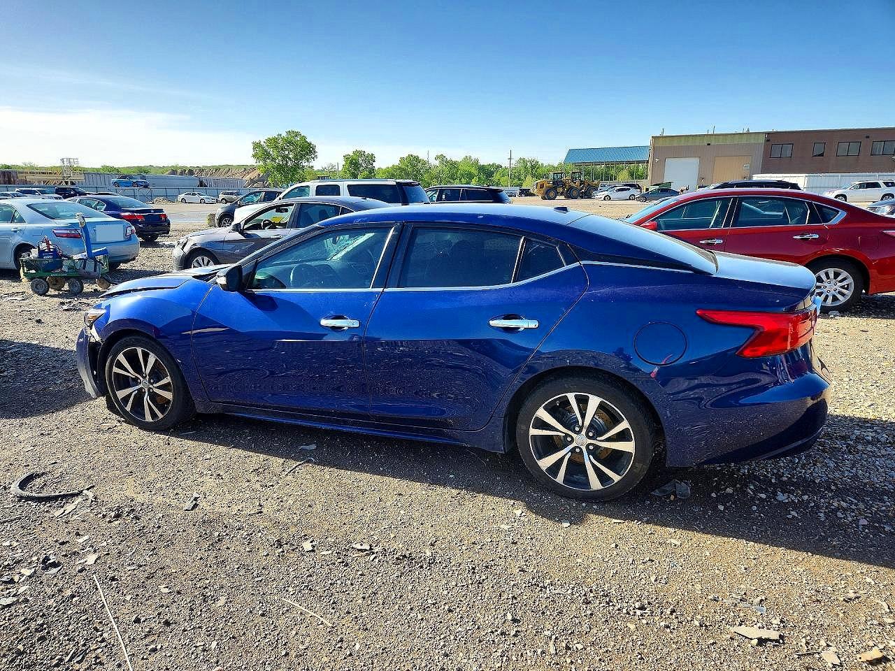 2017 Nissan Maxima 3.5 Sv Blue vin: 1N4AA6AP4HC446412