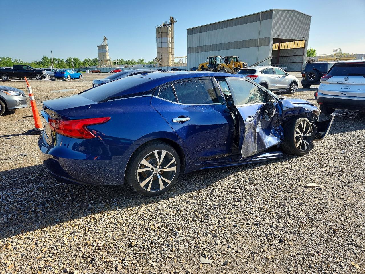 2017 Nissan Maxima 3.5 Sv Blue vin: 1N4AA6AP4HC446412