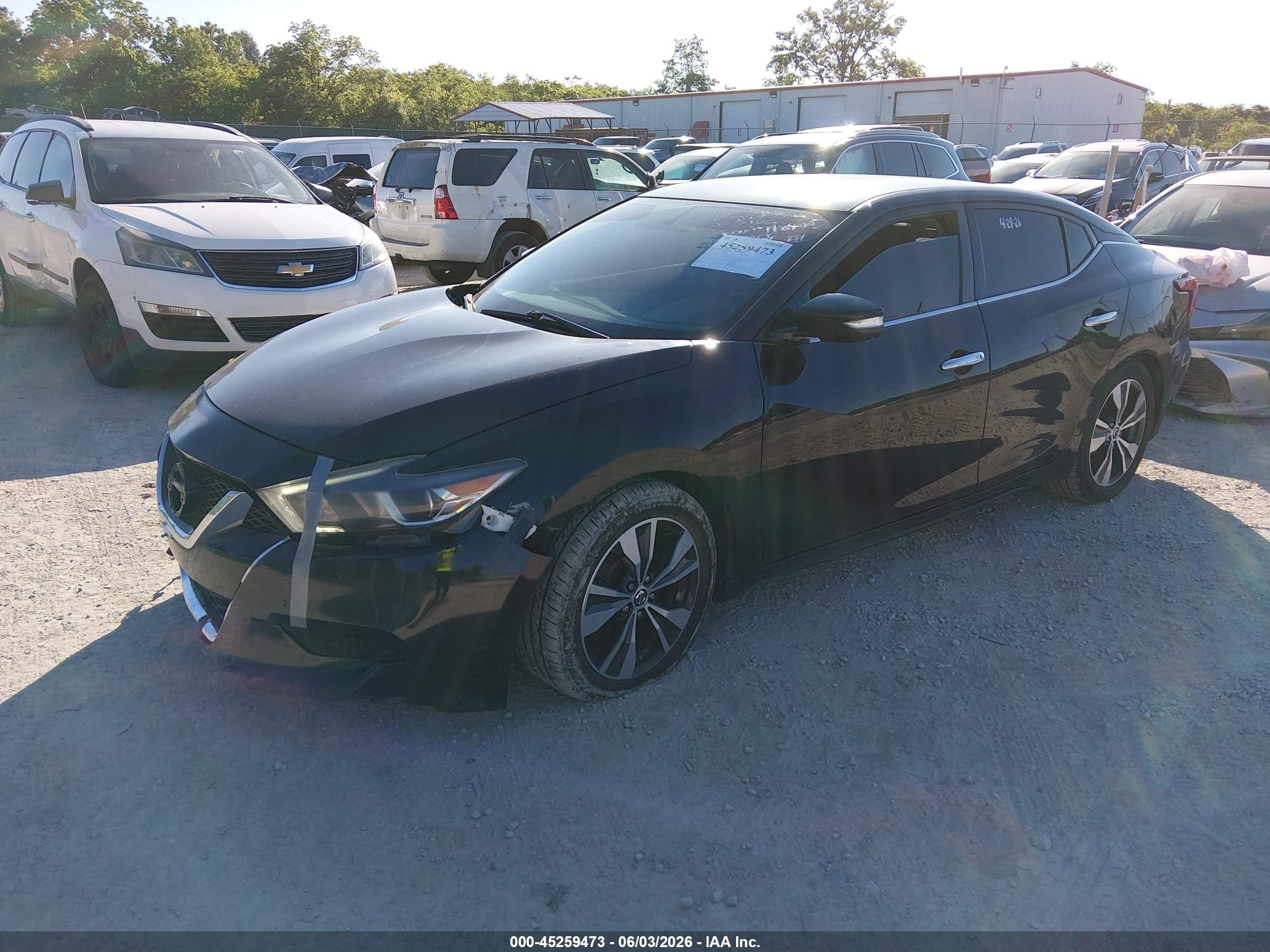 2018 Nissan Maxima 3.5 Sv Black vin: 1N4AA6AP4JC407258