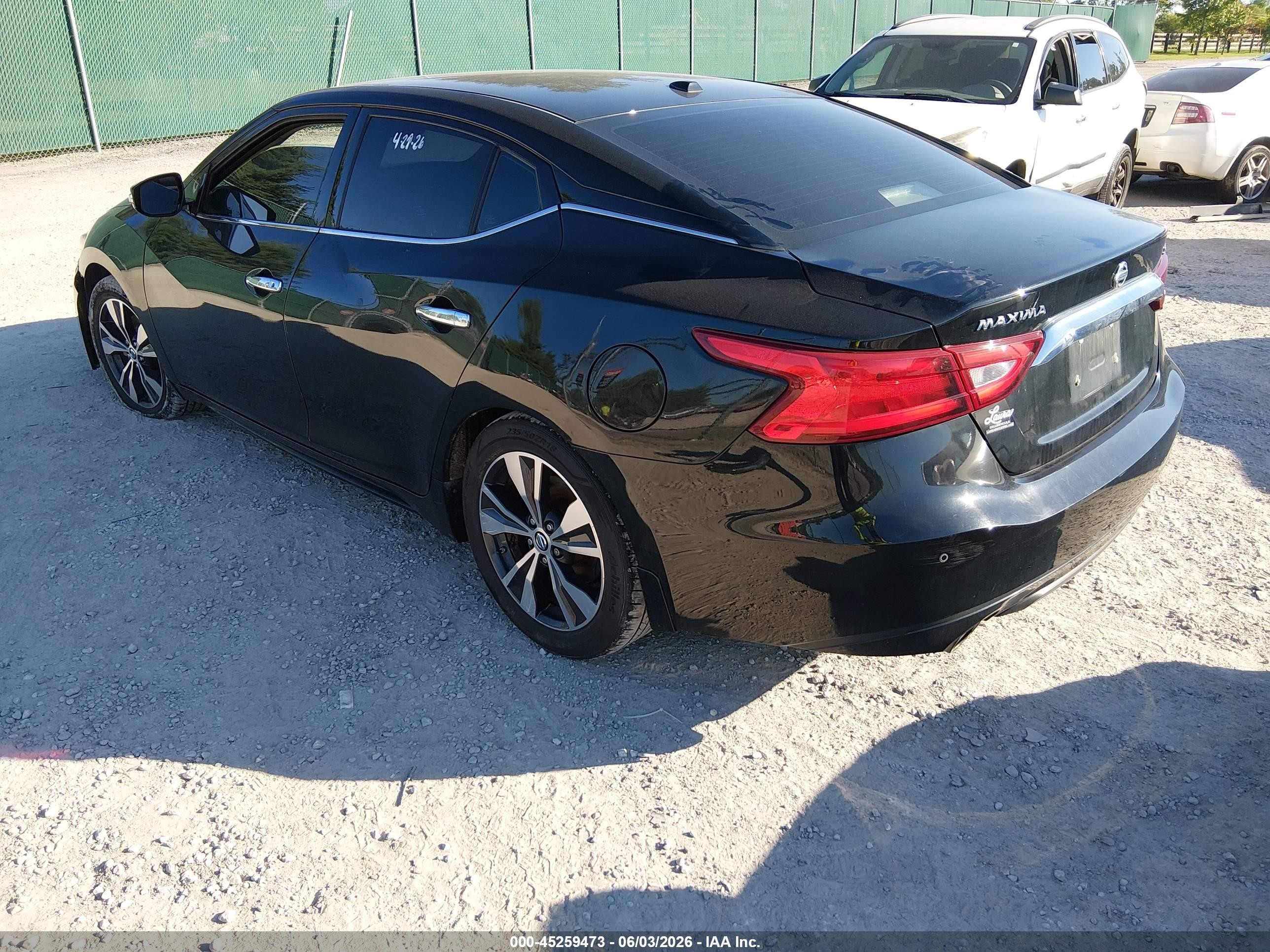 2018 Nissan Maxima 3.5 Sv Black vin: 1N4AA6AP4JC407258