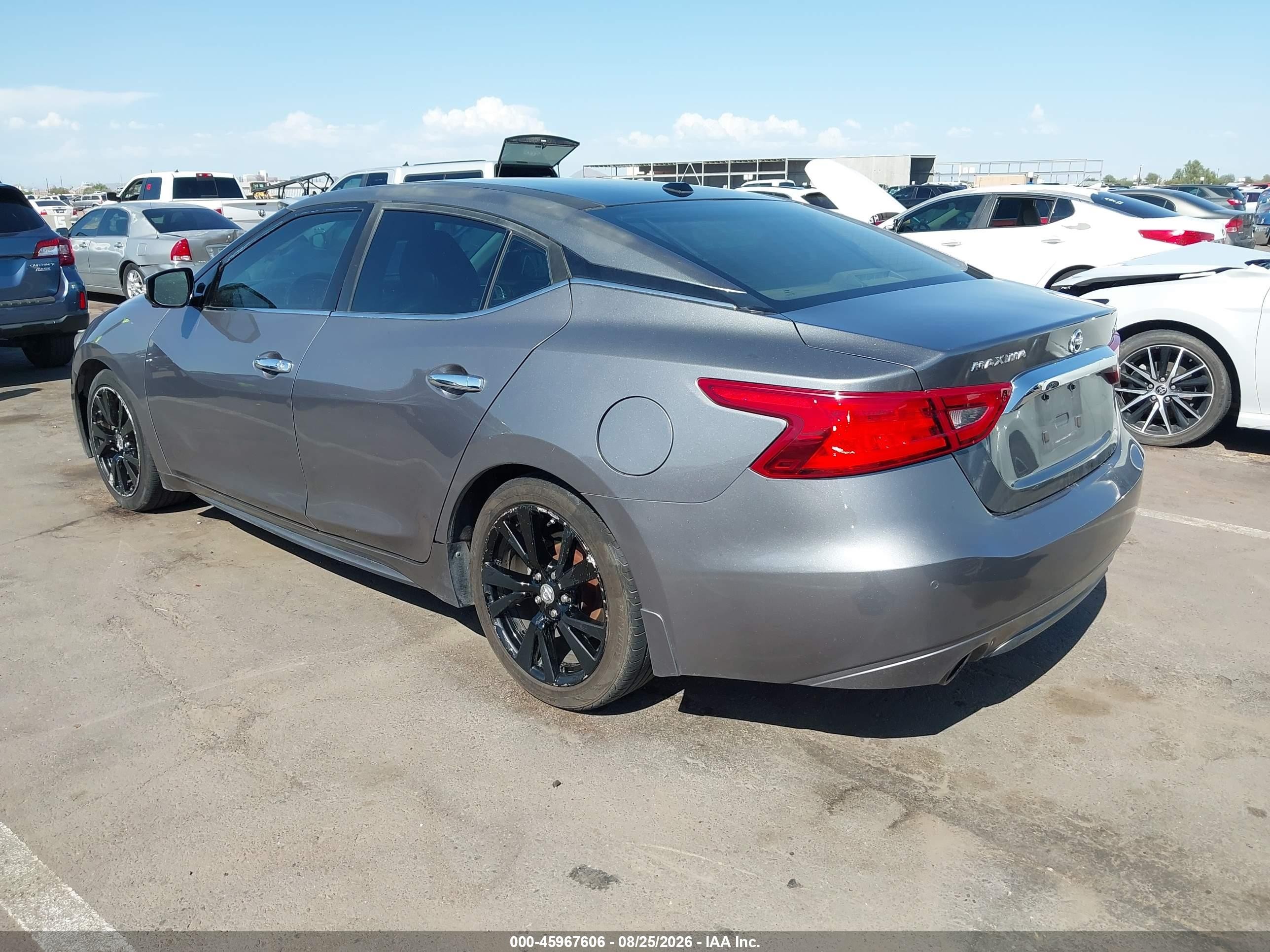 2016 Nissan Maxima 3.5 Platinum Silver vin: 1N4AA6AP5GC447471