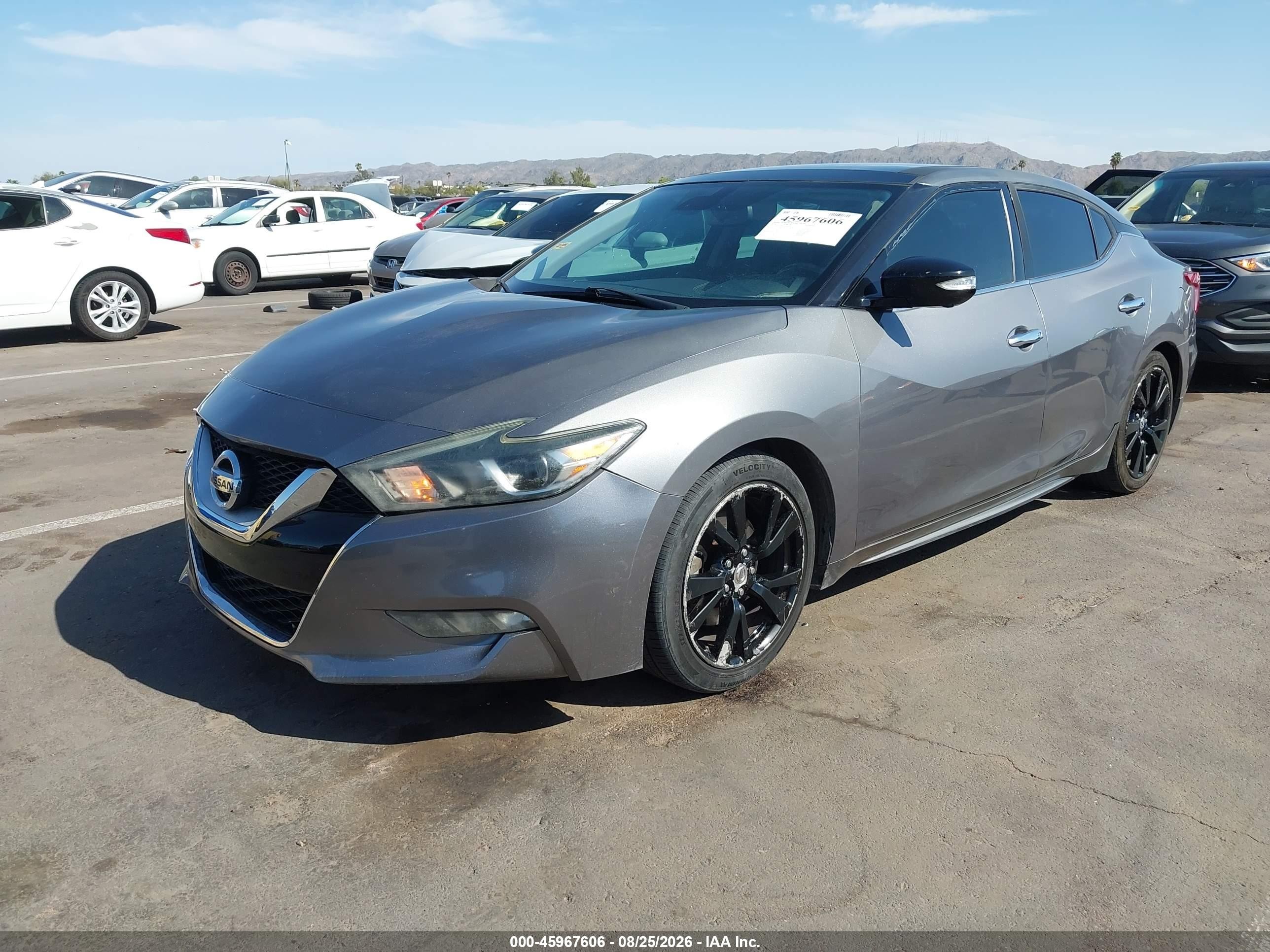 2016 Nissan Maxima 3.5 Platinum Silver vin: 1N4AA6AP5GC447471