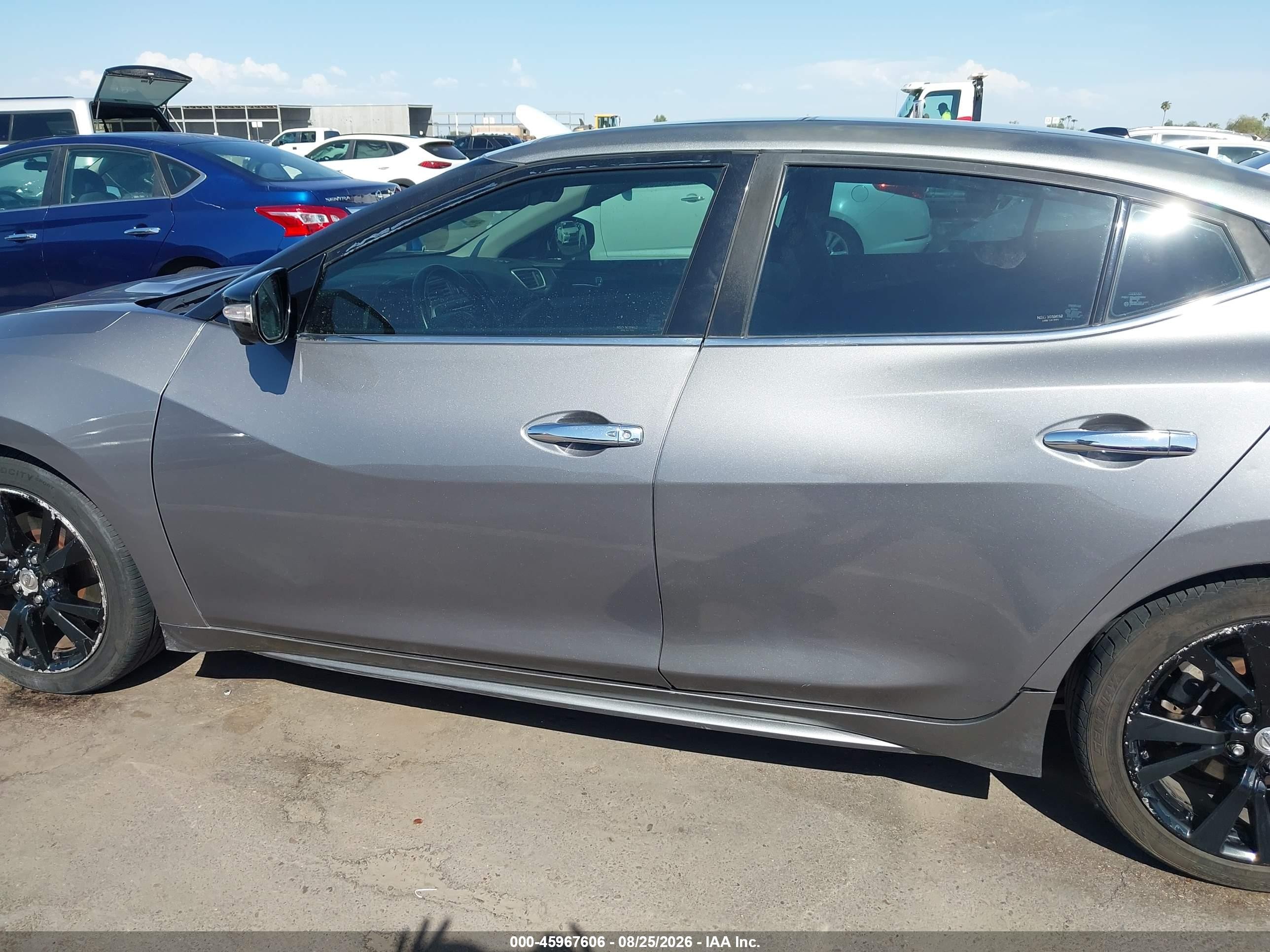 2016 Nissan Maxima 3.5 Platinum Silver vin: 1N4AA6AP5GC447471