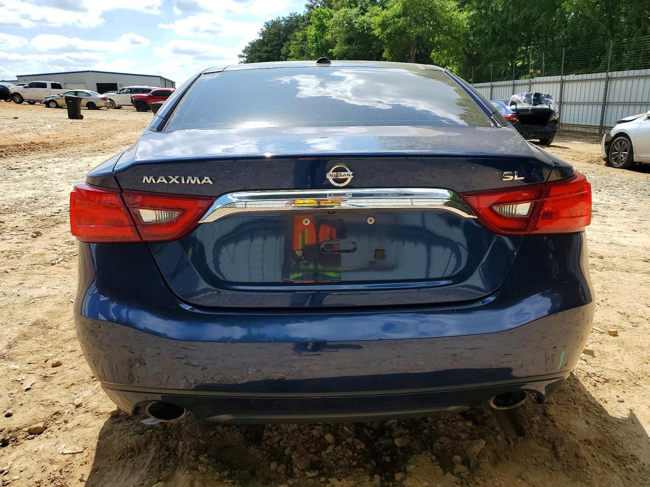 2017 Nissan Maxima 3.5 Sl Blue vin: 1N4AA6AP5HC372398