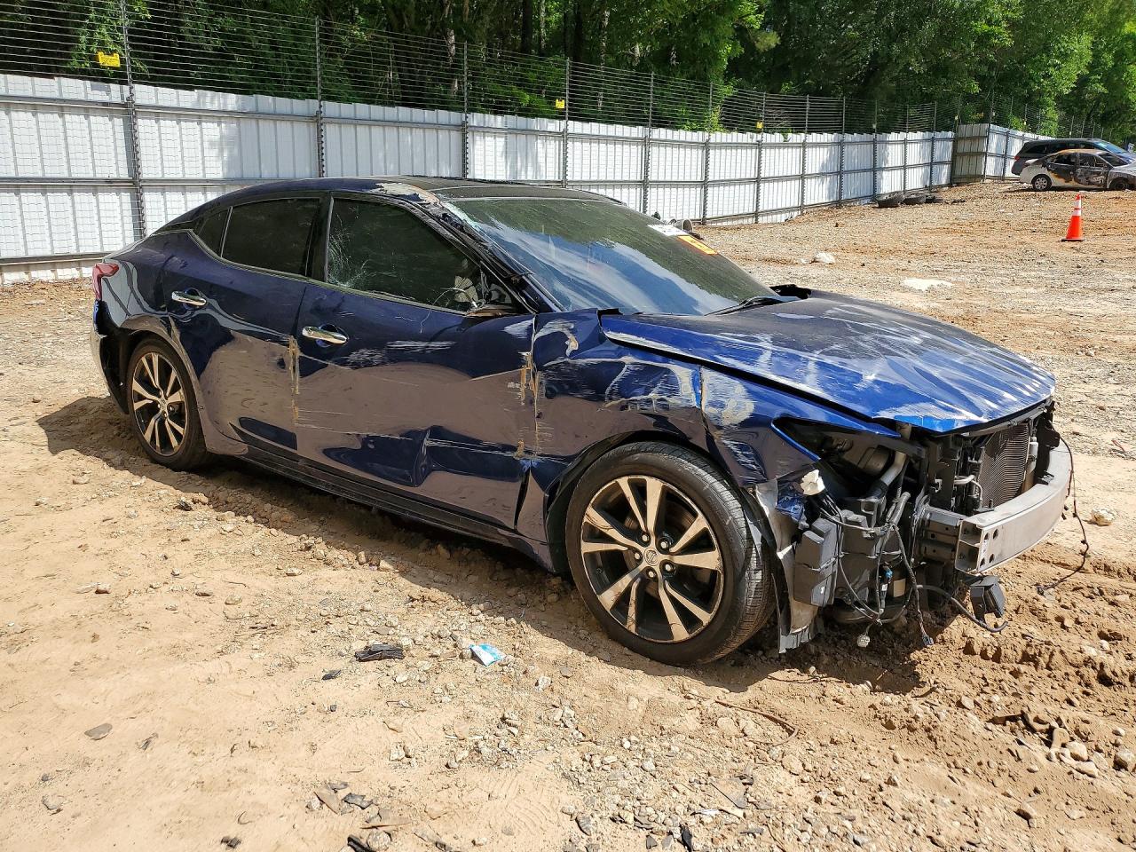 2017 Nissan Maxima 3.5 Sl Blue vin: 1N4AA6AP5HC372398