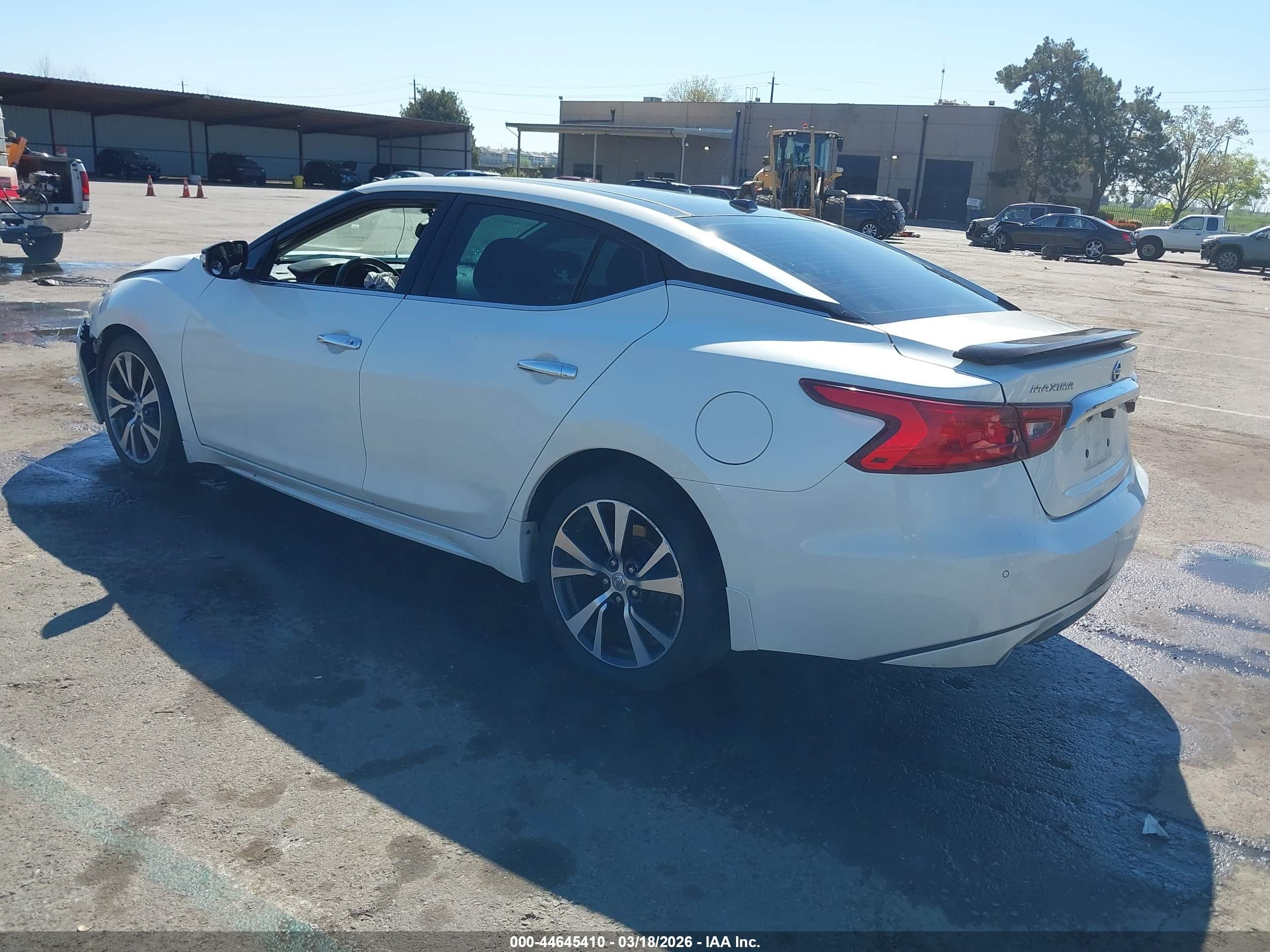 2017 Nissan Maxima 3.5 Sl White vin: 1N4AA6AP5HC414553