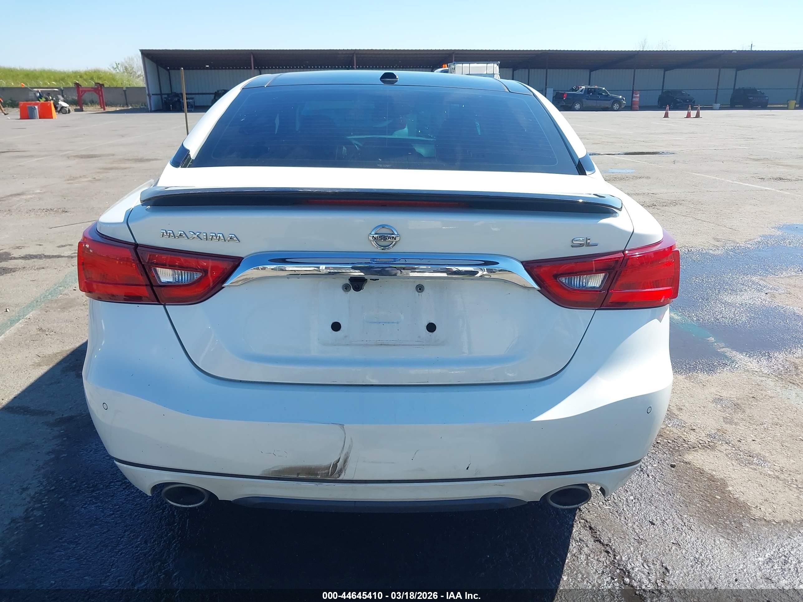 2017 Nissan Maxima 3.5 Sl White vin: 1N4AA6AP5HC414553
