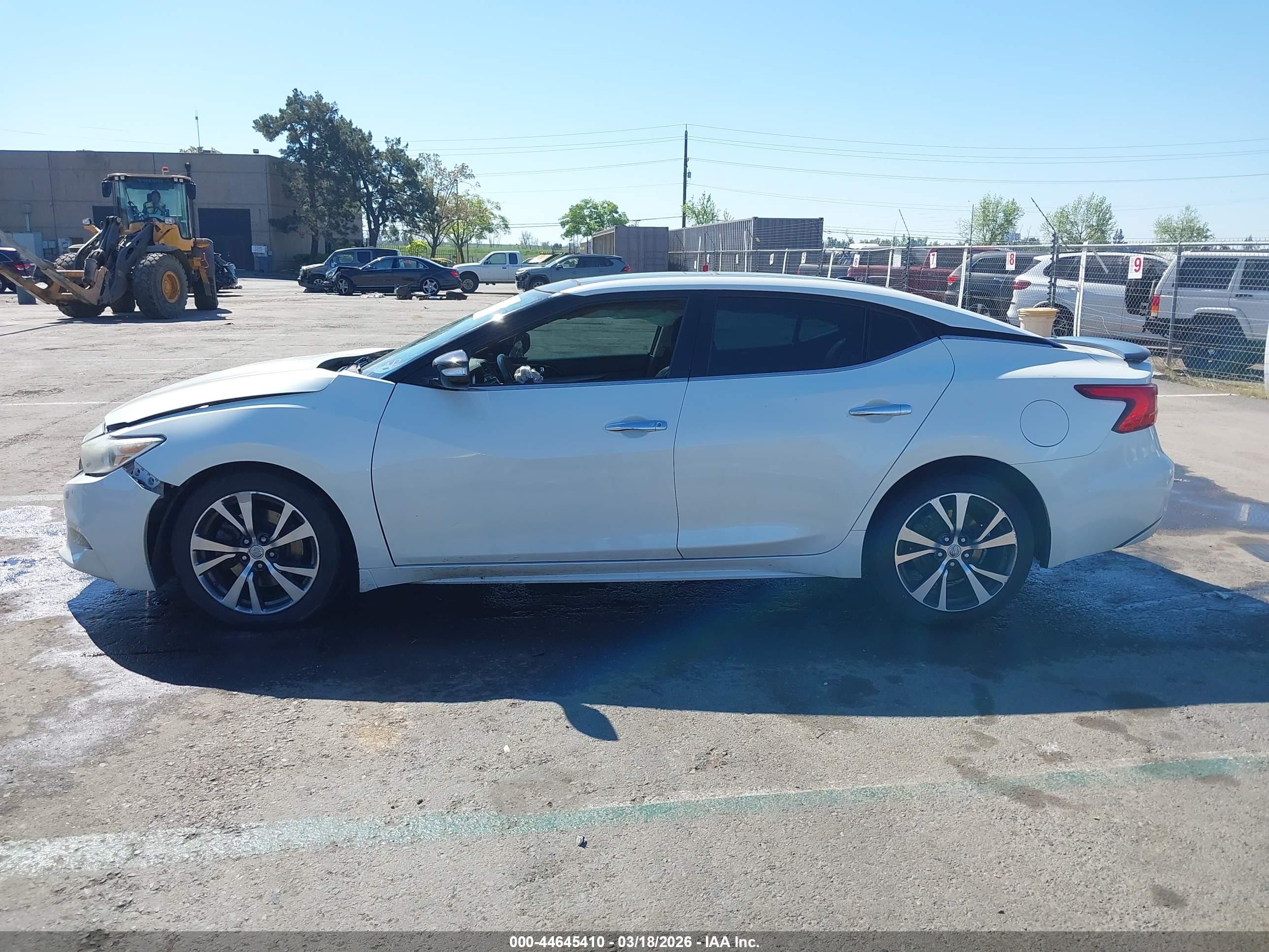 2017 Nissan Maxima 3.5 Sl White vin: 1N4AA6AP5HC414553