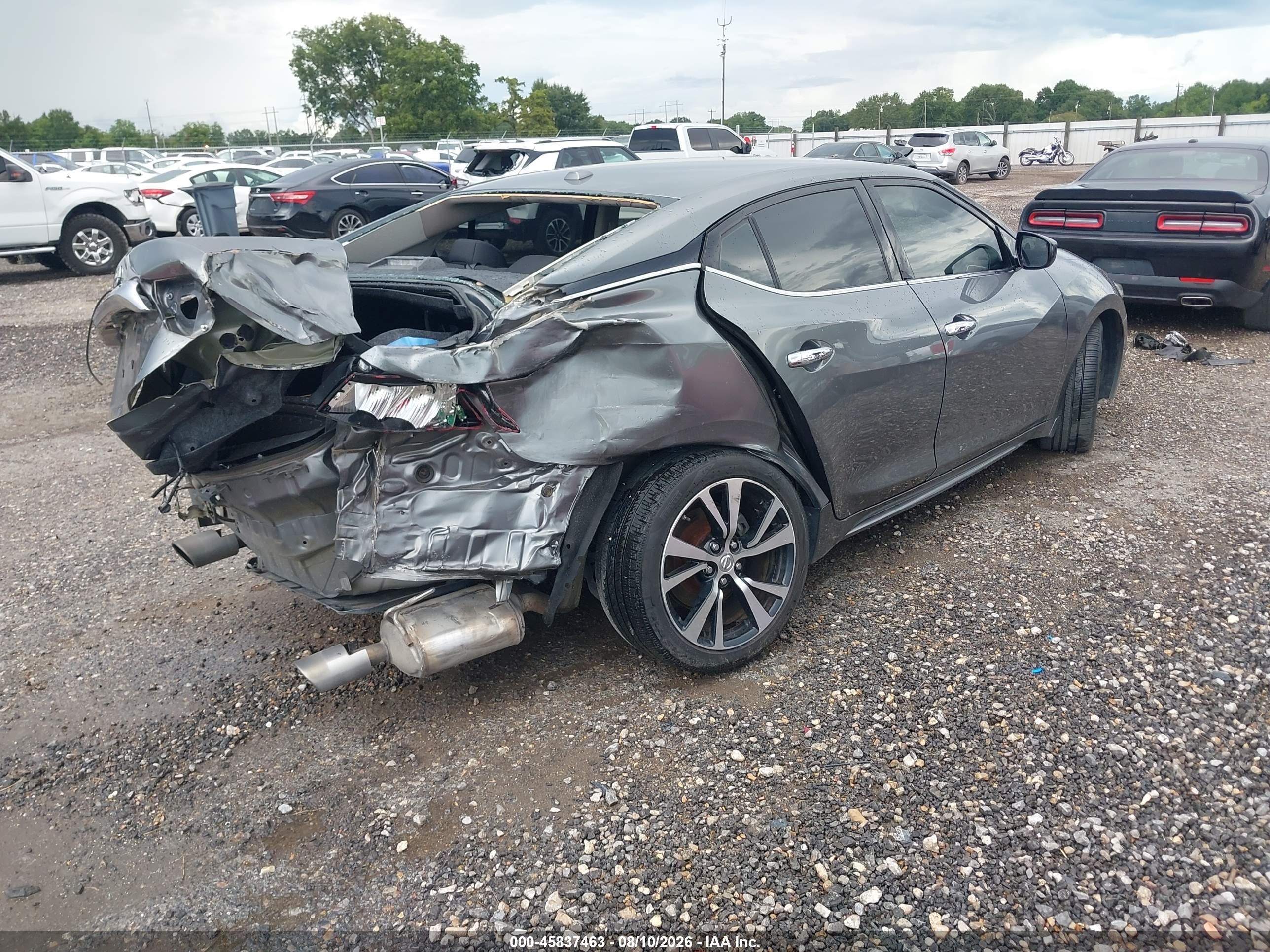 2018 Nissan Maxima 3.5 S Gray vin: 1N4AA6AP5JC370530