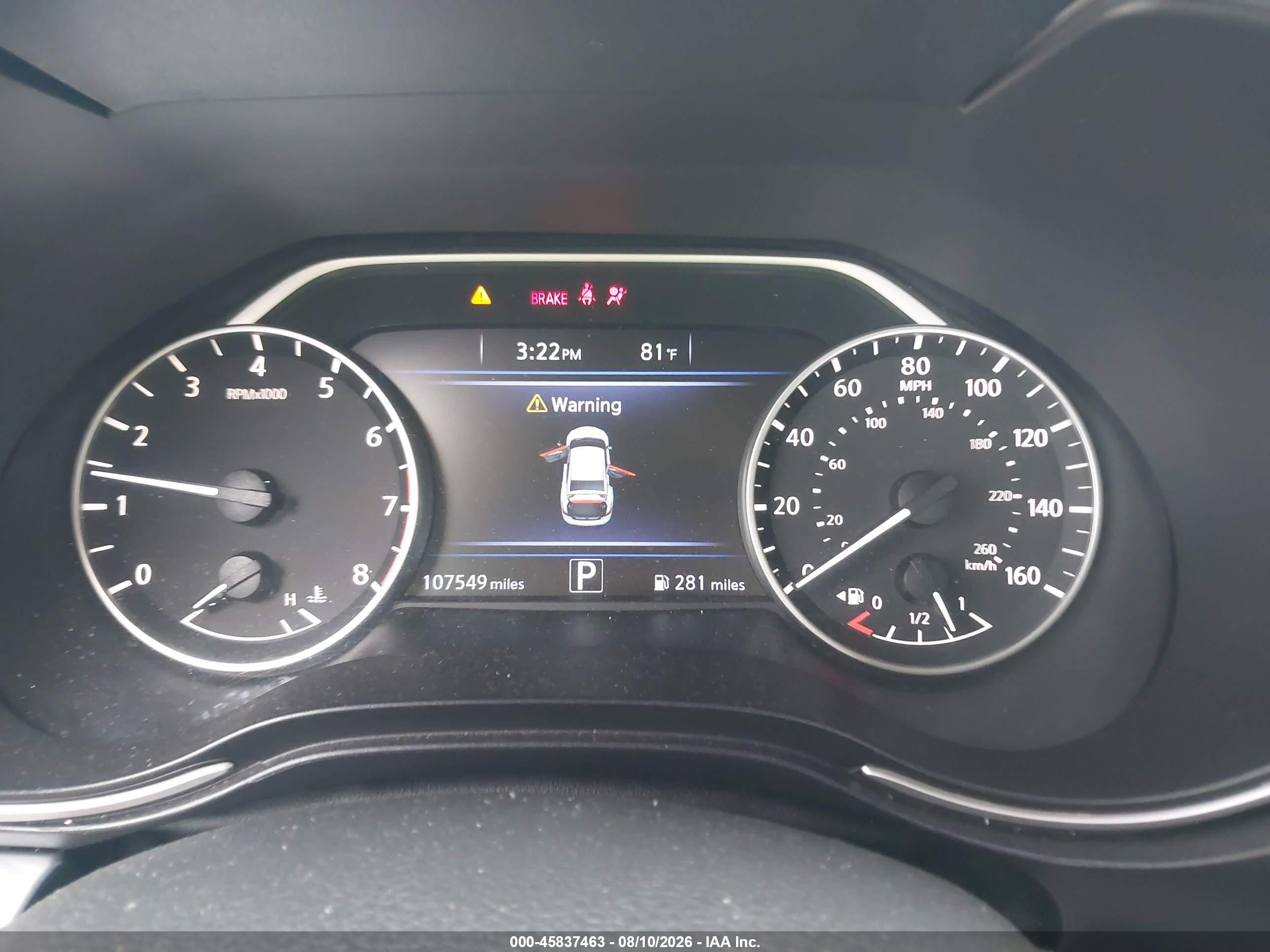 2018 Nissan Maxima 3.5 S Gray vin: 1N4AA6AP5JC370530