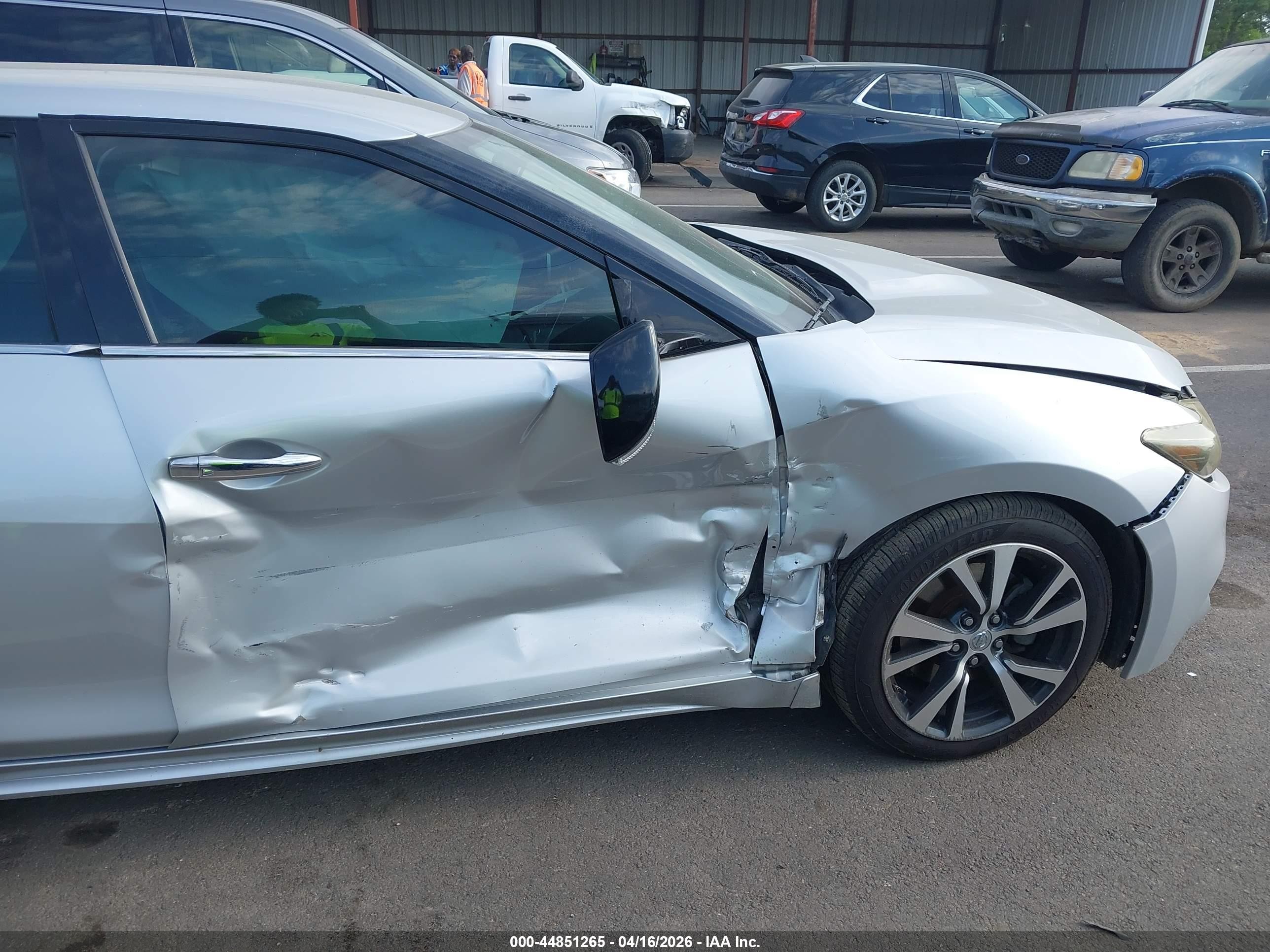 2016 Nissan Maxima 3.5 Sv Серебряный vin: 1N4AA6AP6GC406718