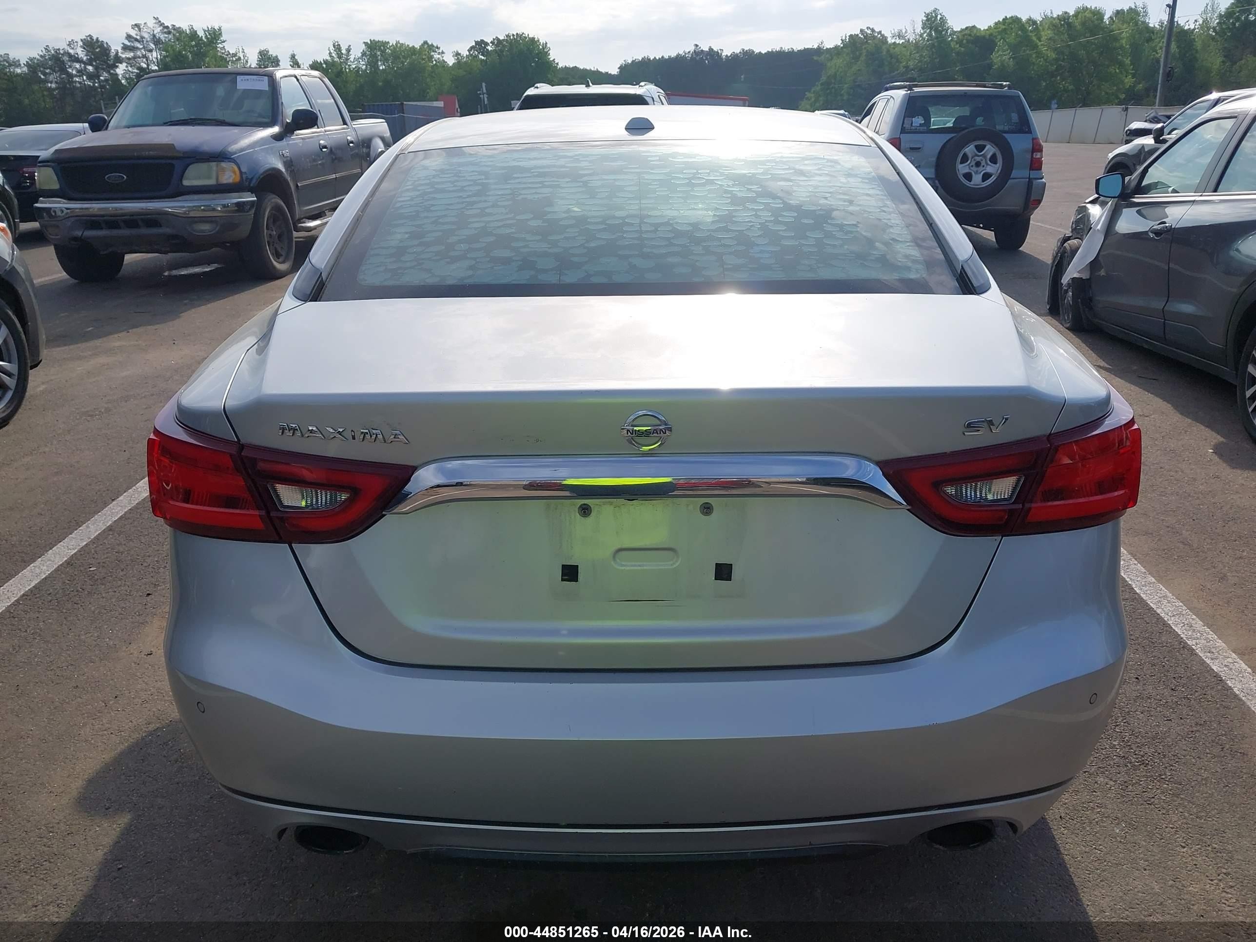 2016 Nissan Maxima 3.5 Sv Серебряный vin: 1N4AA6AP6GC406718