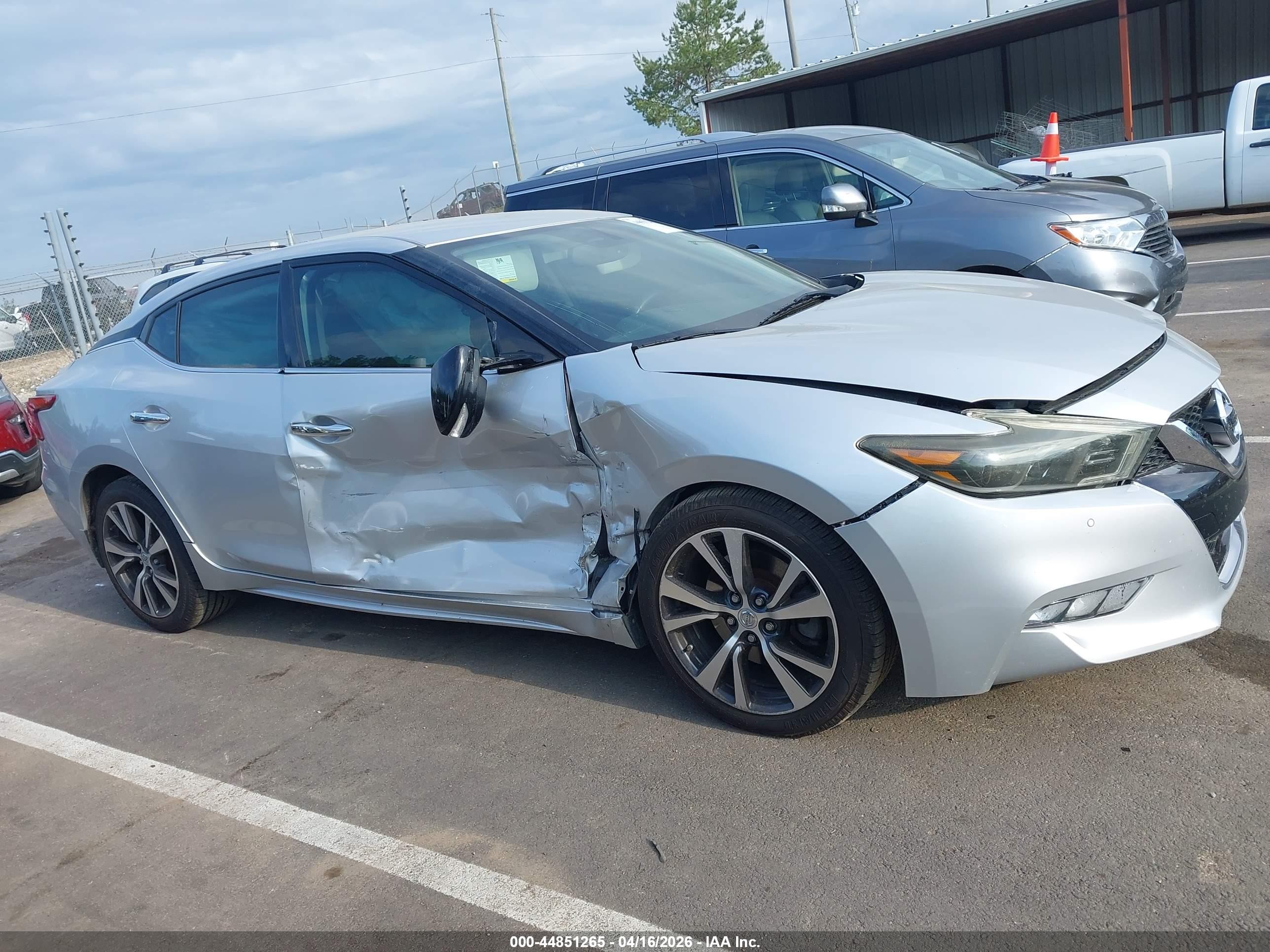 2016 Nissan Maxima 3.5 Sv Серебряный vin: 1N4AA6AP6GC406718