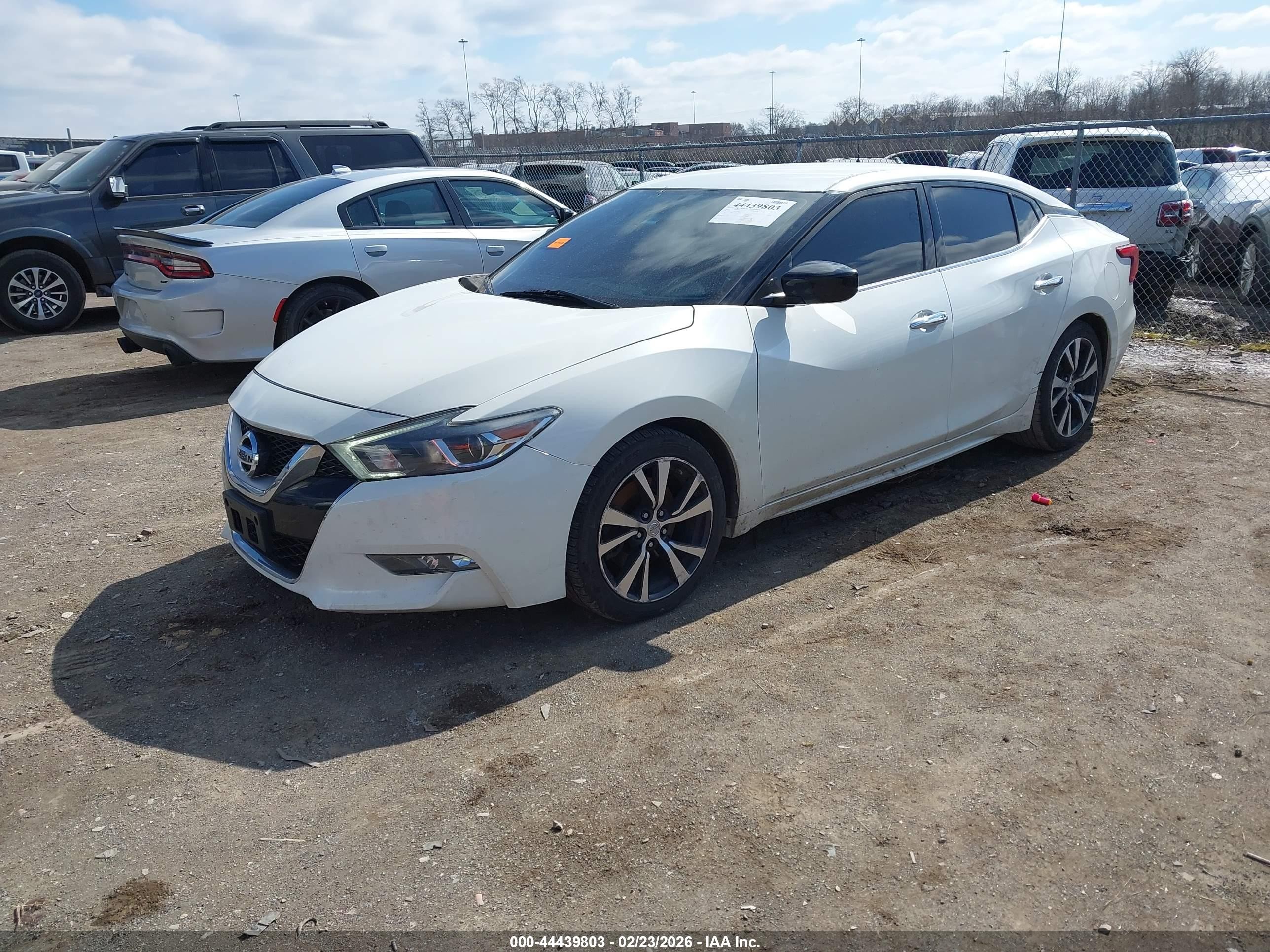 2016 Nissan Maxima 3.5 S White vin: 1N4AA6AP6GC423275