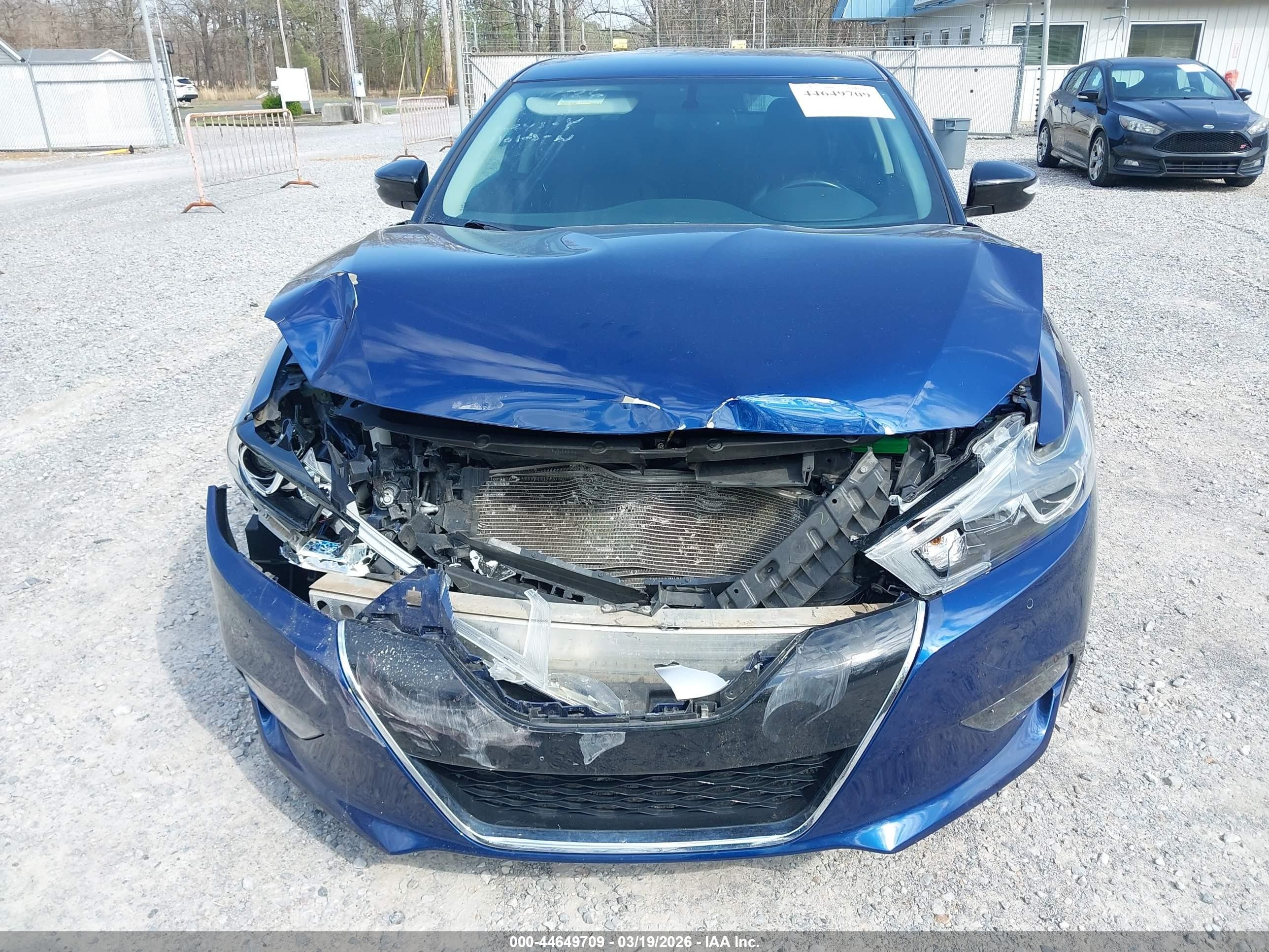 2017 Nissan Maxima 3.5 Sr Blue vin: 1N4AA6AP6HC366836