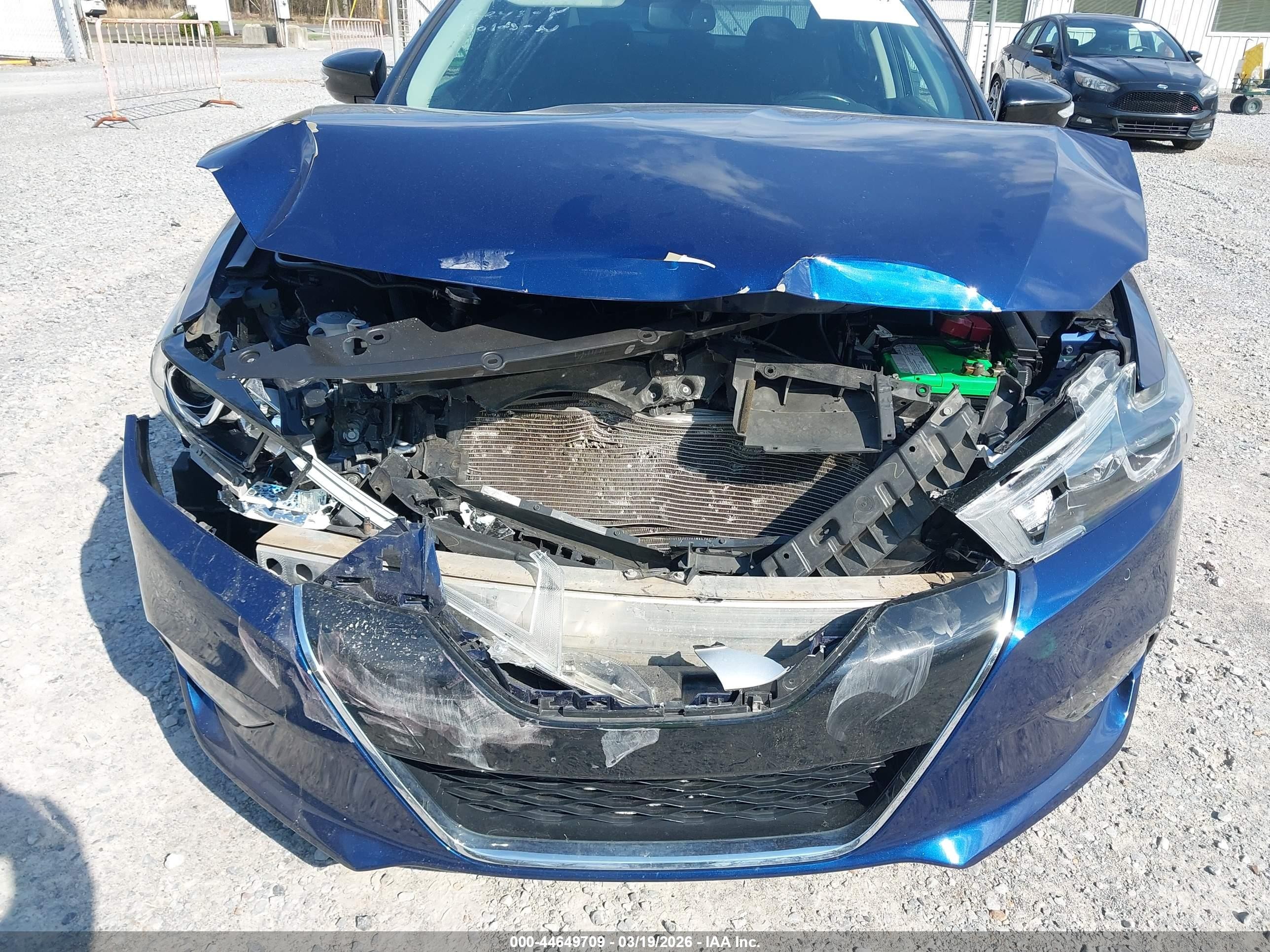 2017 Nissan Maxima 3.5 Sr Blue vin: 1N4AA6AP6HC366836