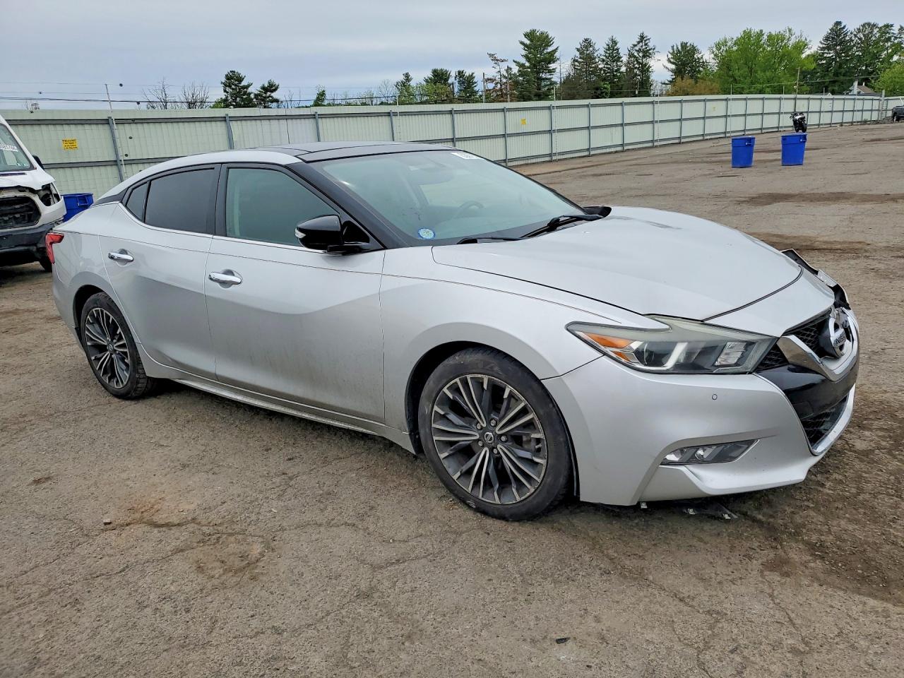 2017 Nissan Maxima 3.5 Sl Silver vin: 1N4AA6AP6HC453832