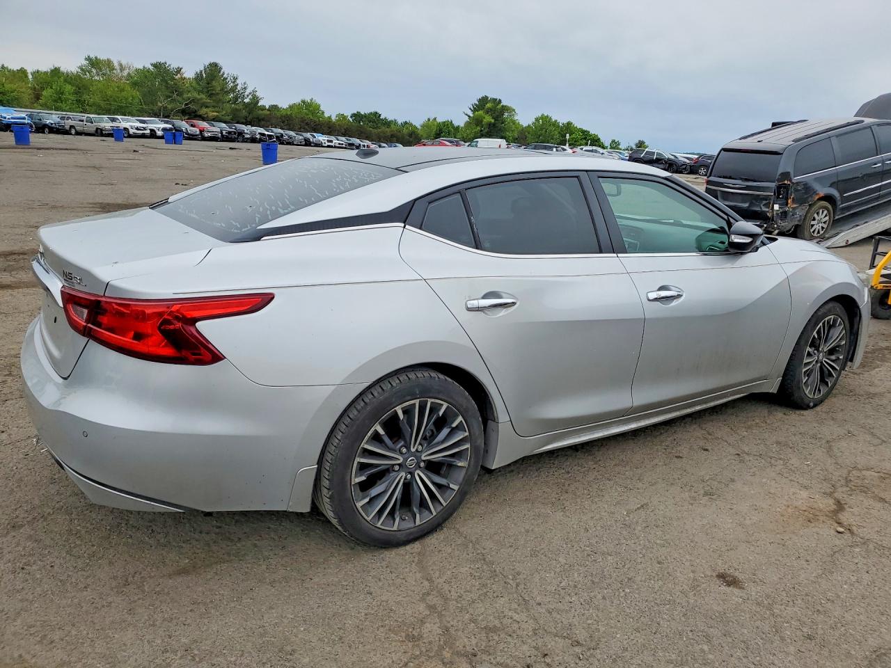 2017 Nissan Maxima 3.5 Sl Silver vin: 1N4AA6AP6HC453832