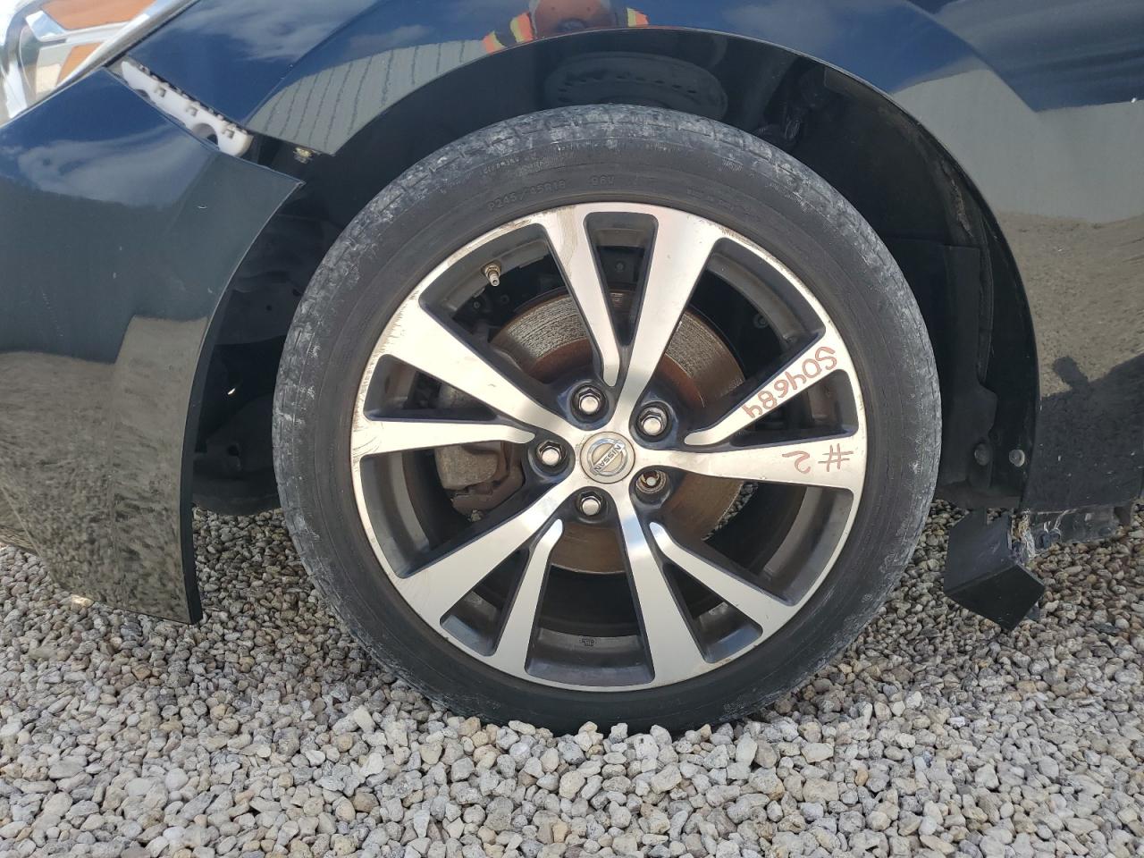 2018 Nissan Maxima 3.5 Sv Black vin: 1N4AA6AP6JC370424 Damage: Left Front Wheel, Curb Rash, > 12 Inches