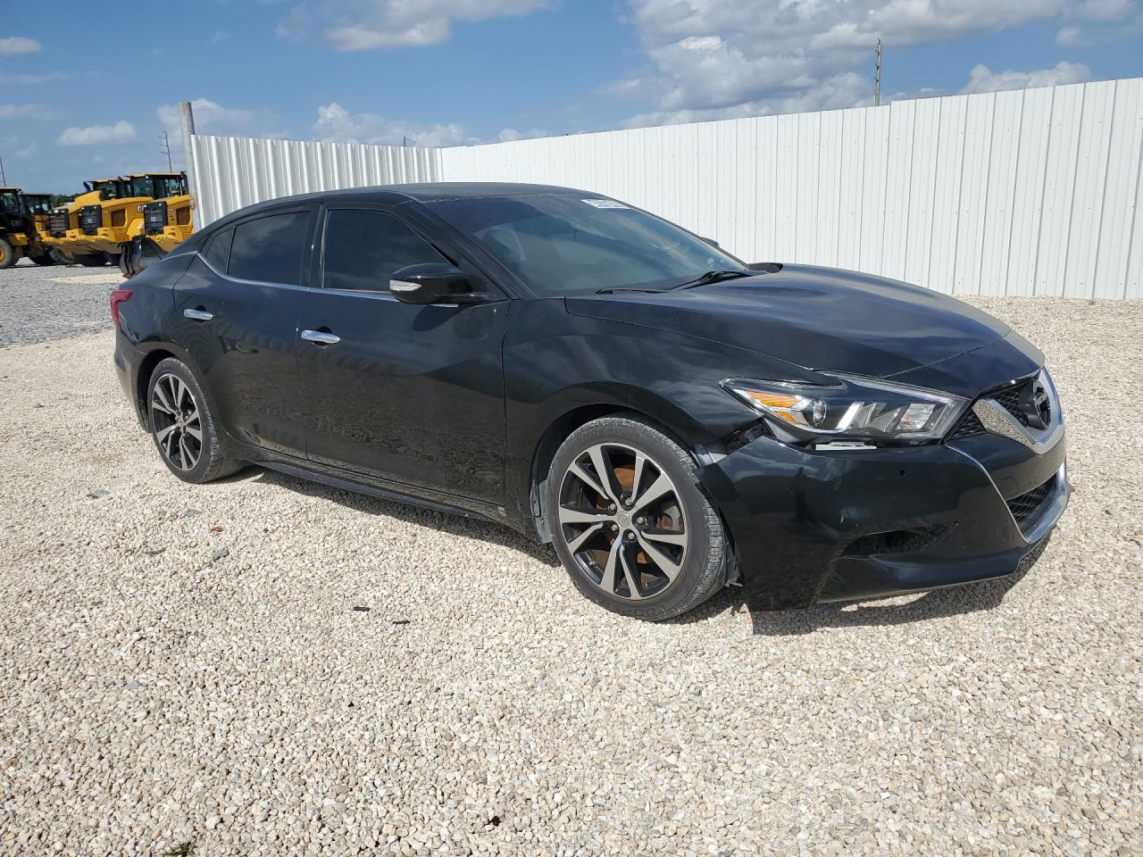 2018 Nissan Maxima 3.5 Sv Black vin: 1N4AA6AP6JC370424 Damage: Front Bumper, Broken, Replacement Required