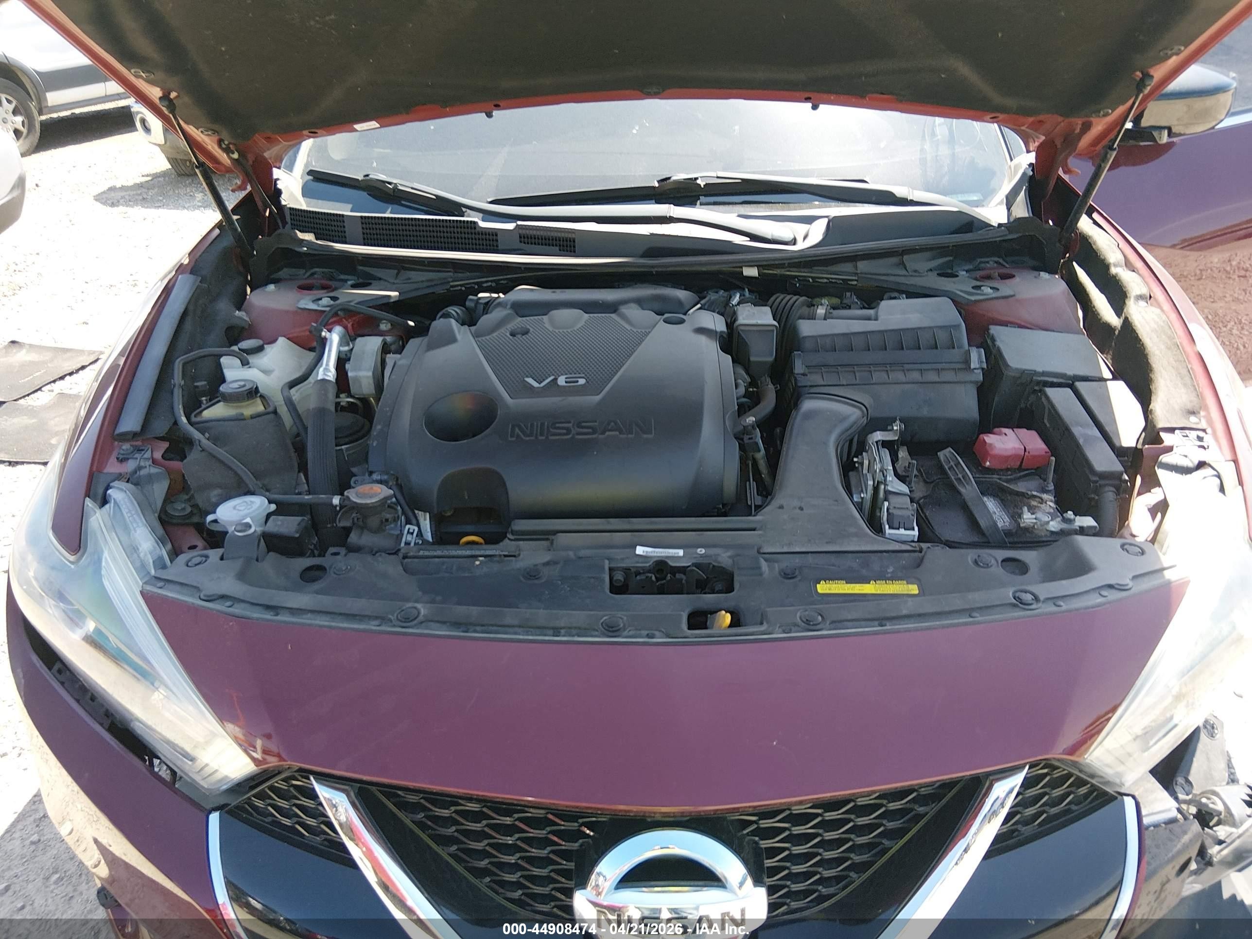 2018 Nissan Maxima 3.5 S Maroon vin: 1N4AA6AP6JC371069
