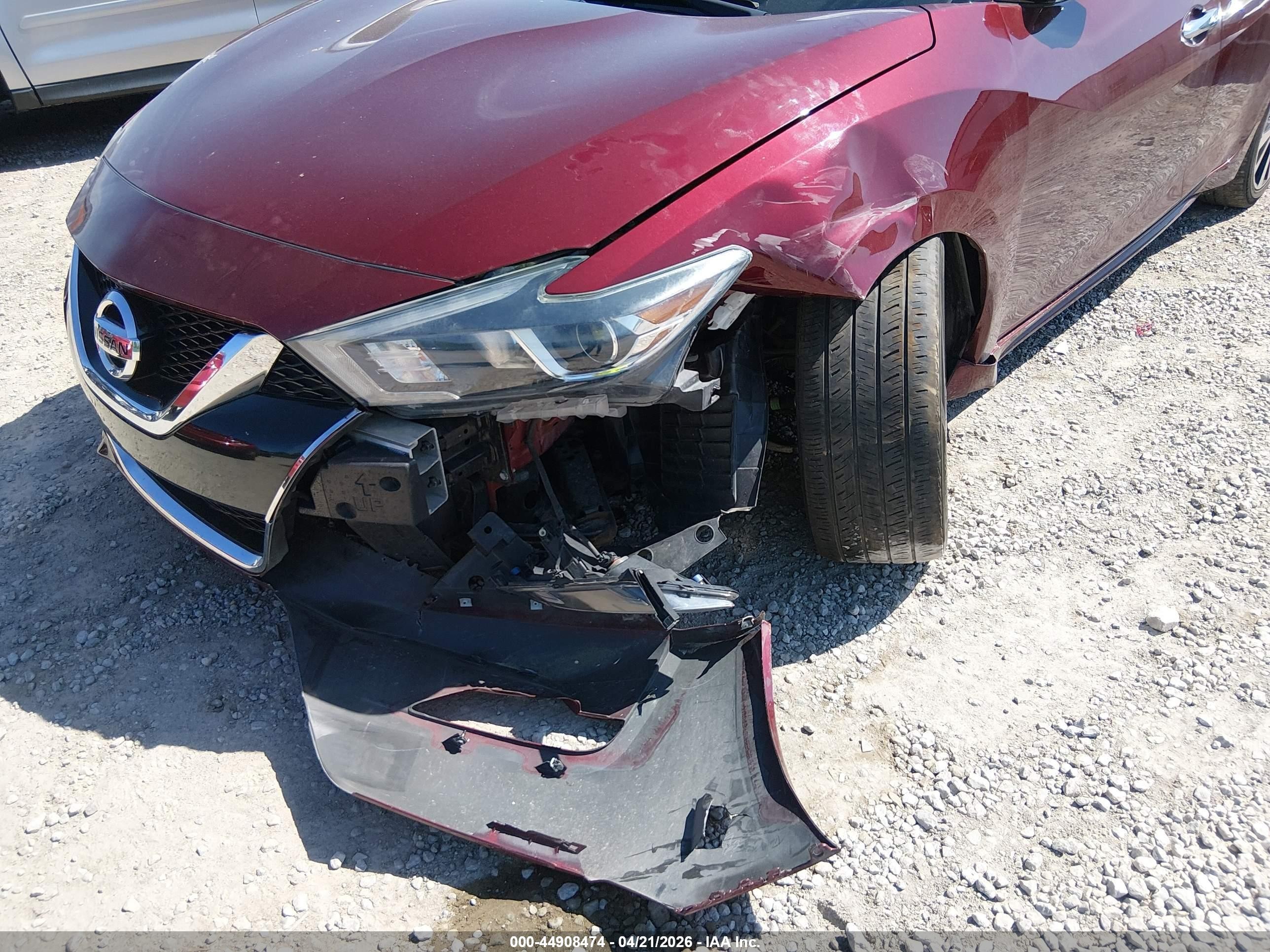 2018 Nissan Maxima 3.5 S Maroon vin: 1N4AA6AP6JC371069