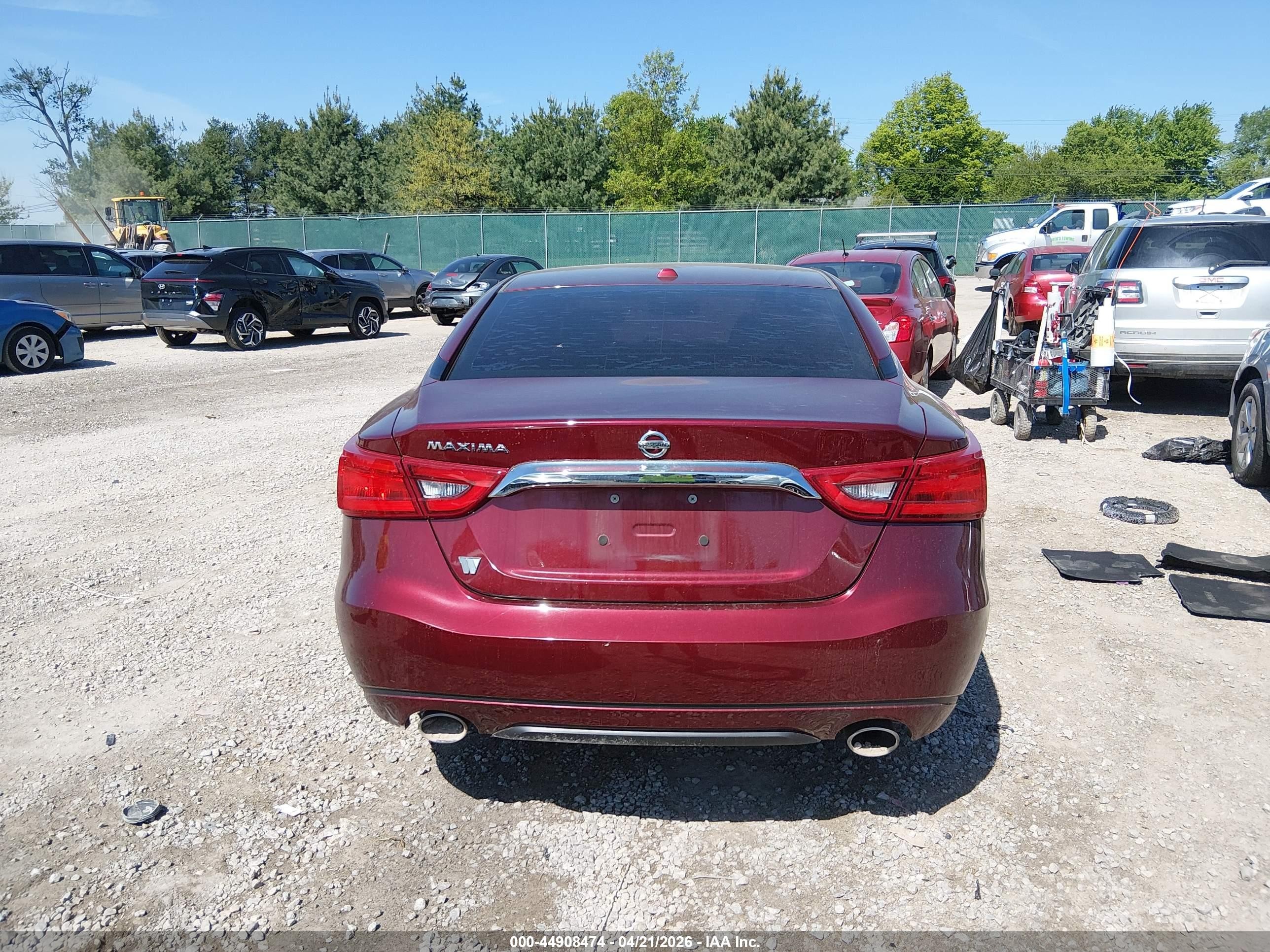 2018 Nissan Maxima 3.5 S Maroon vin: 1N4AA6AP6JC371069