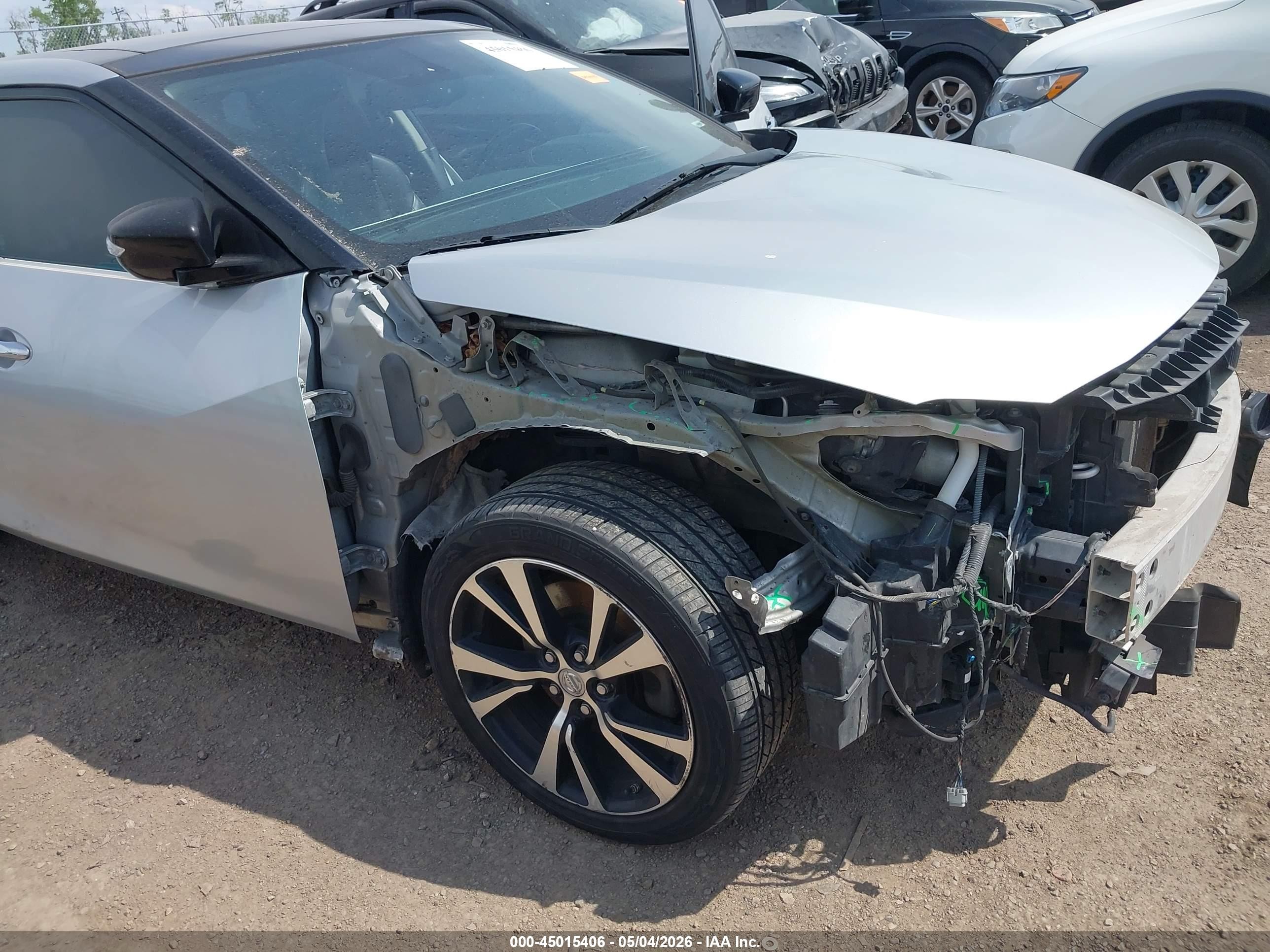 2018 Nissan Maxima 3.5 Sl Silver vin: 1N4AA6AP6JC403129