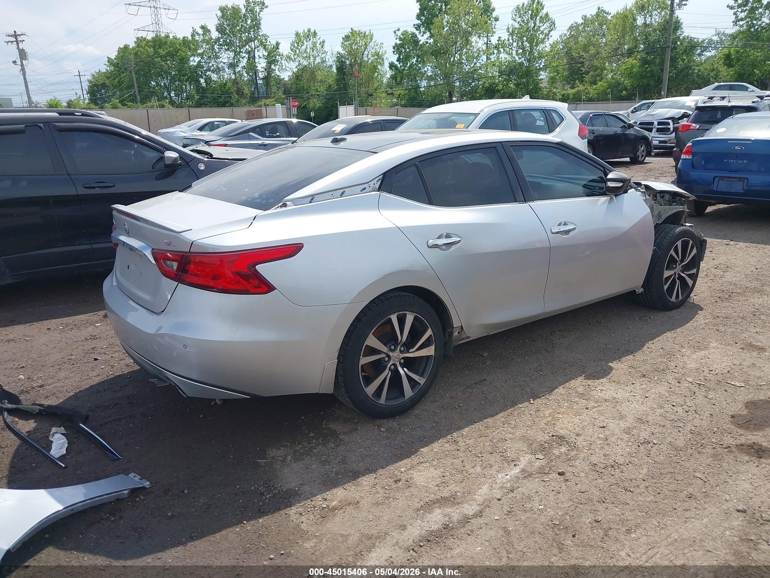 2018 Nissan Maxima 3.5 Sl Silver vin: 1N4AA6AP6JC403129